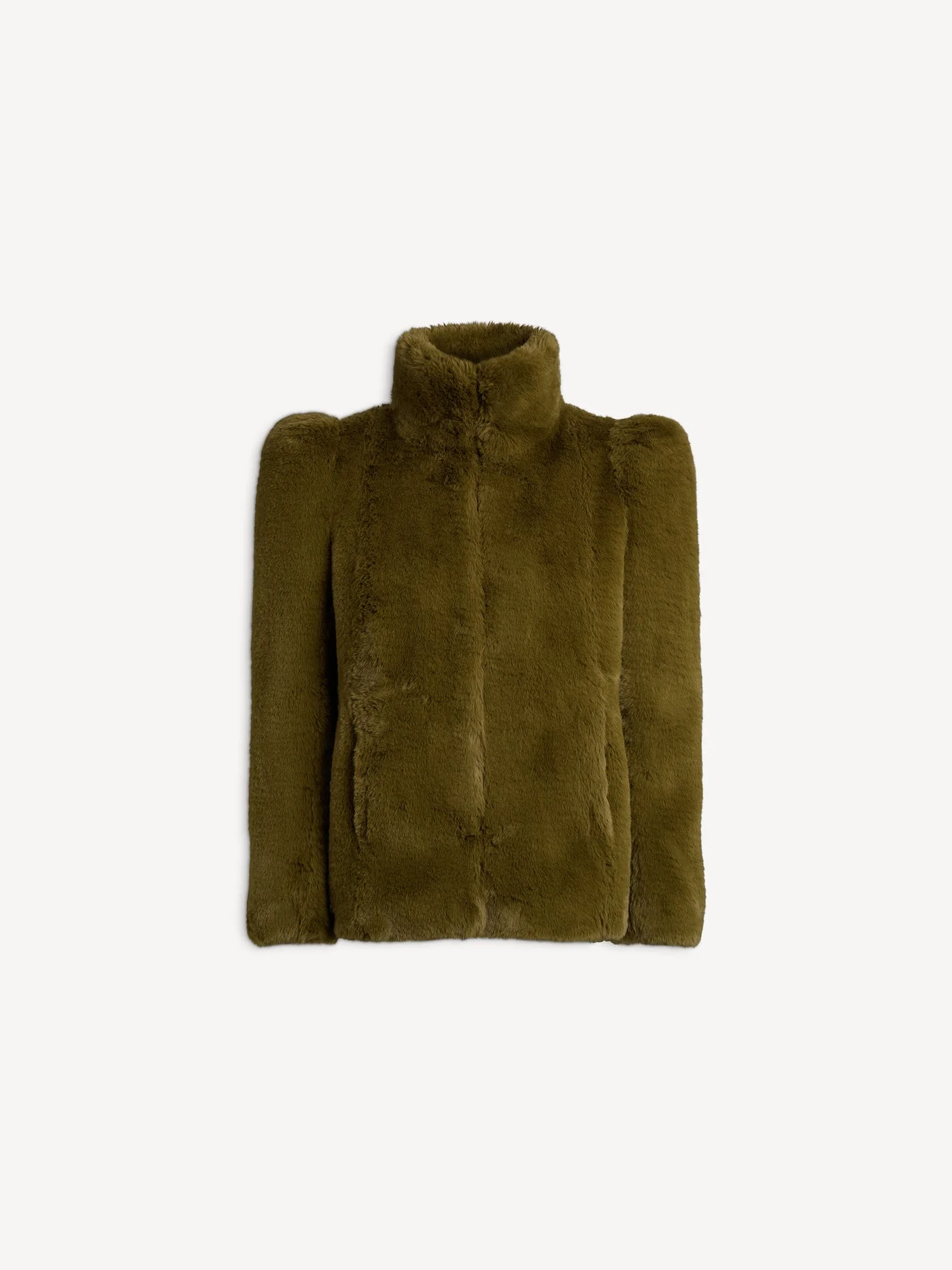 Short faux fur coat - 1