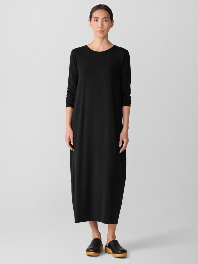 EILEEN FISHER Stretch Jersey Knit Oval Dress outlook