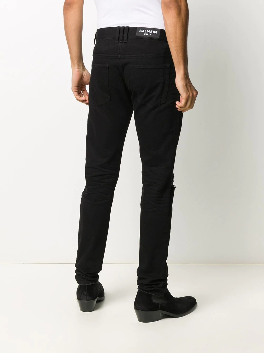 ripped detailing slim-fit jeans - 4