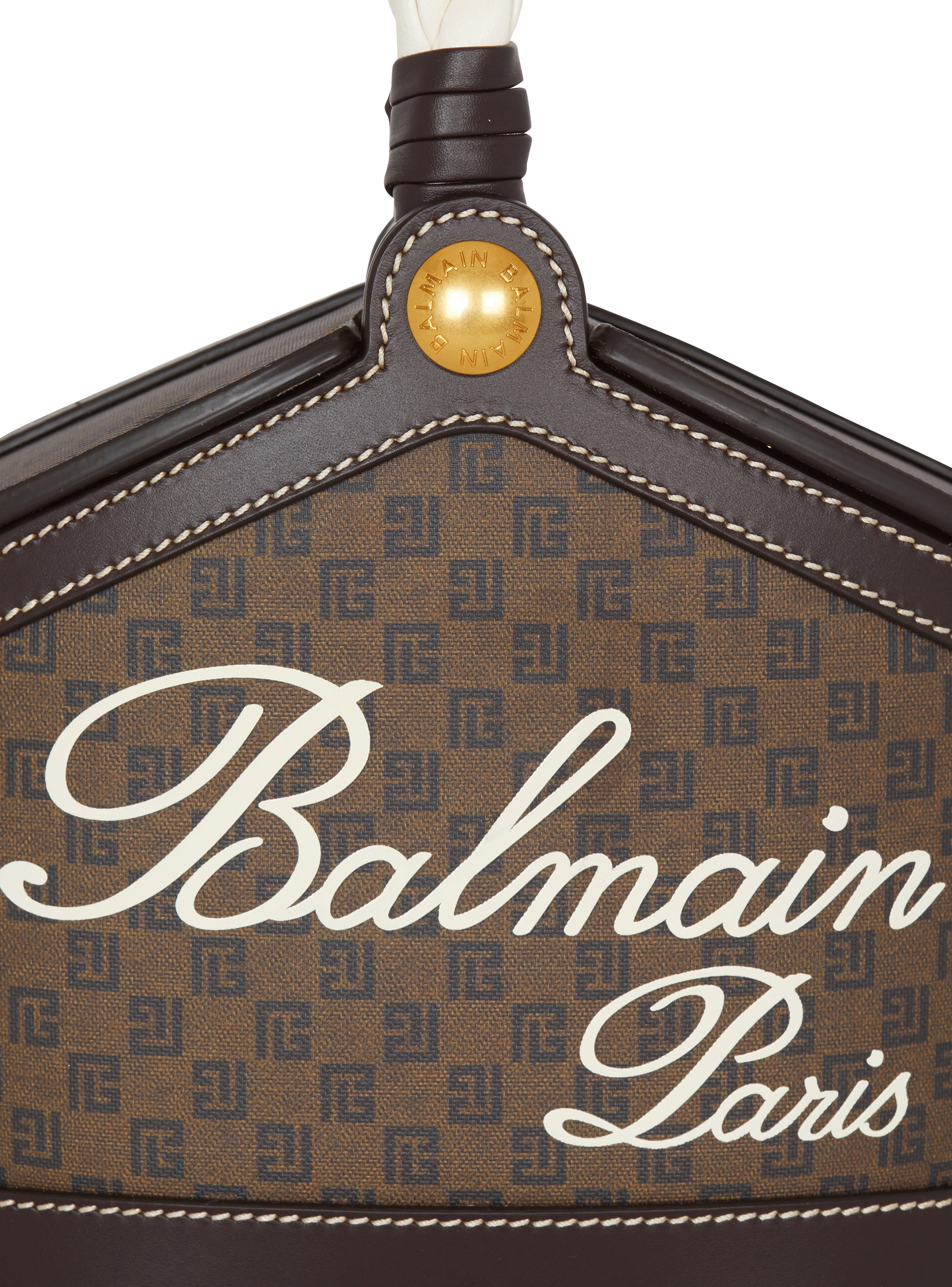 Monogram canvas and leather bucket bag - 4
