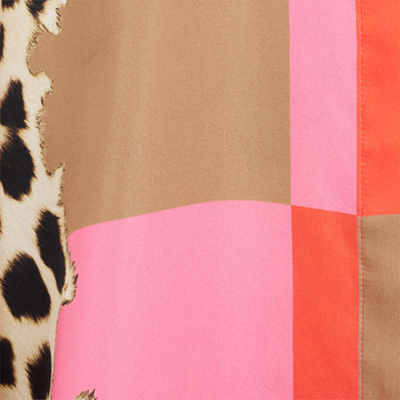 Cavalli Pop Print Silk Dress 5