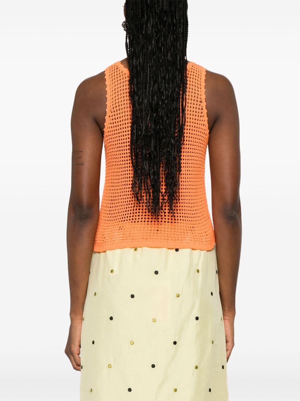 embellished crochet top - 4