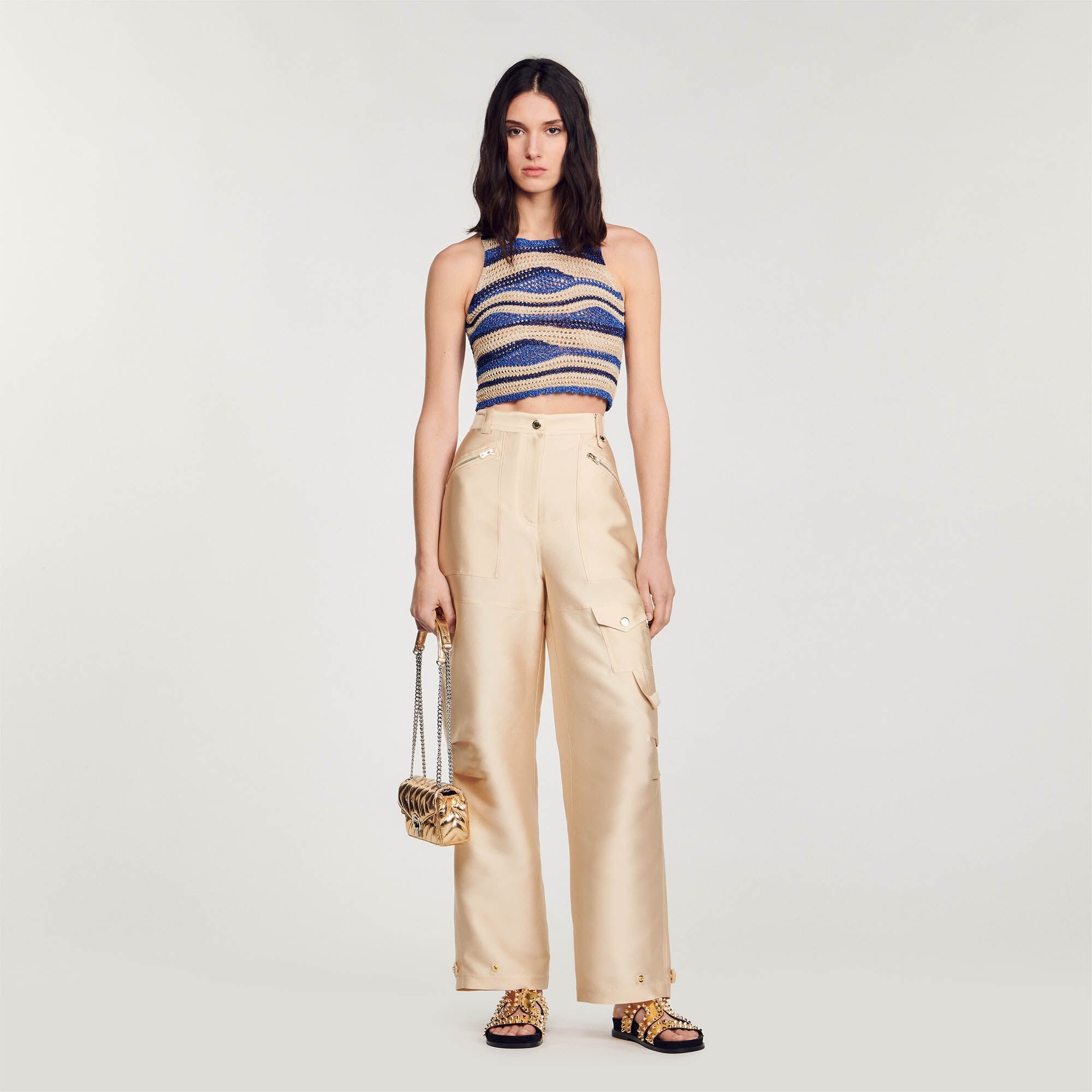 CROPPED KNIT TOP - 2