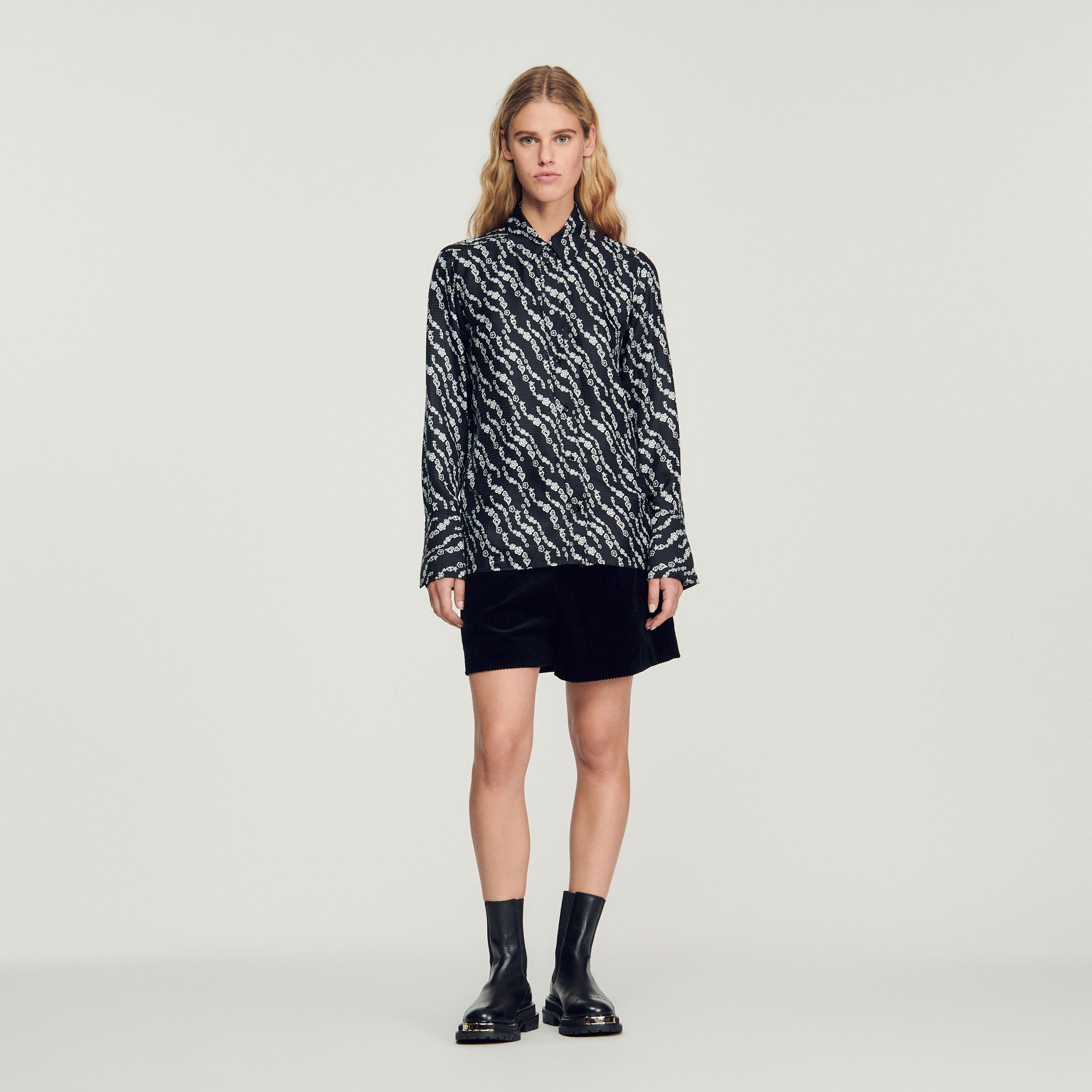 Printed flowing shirt - 3