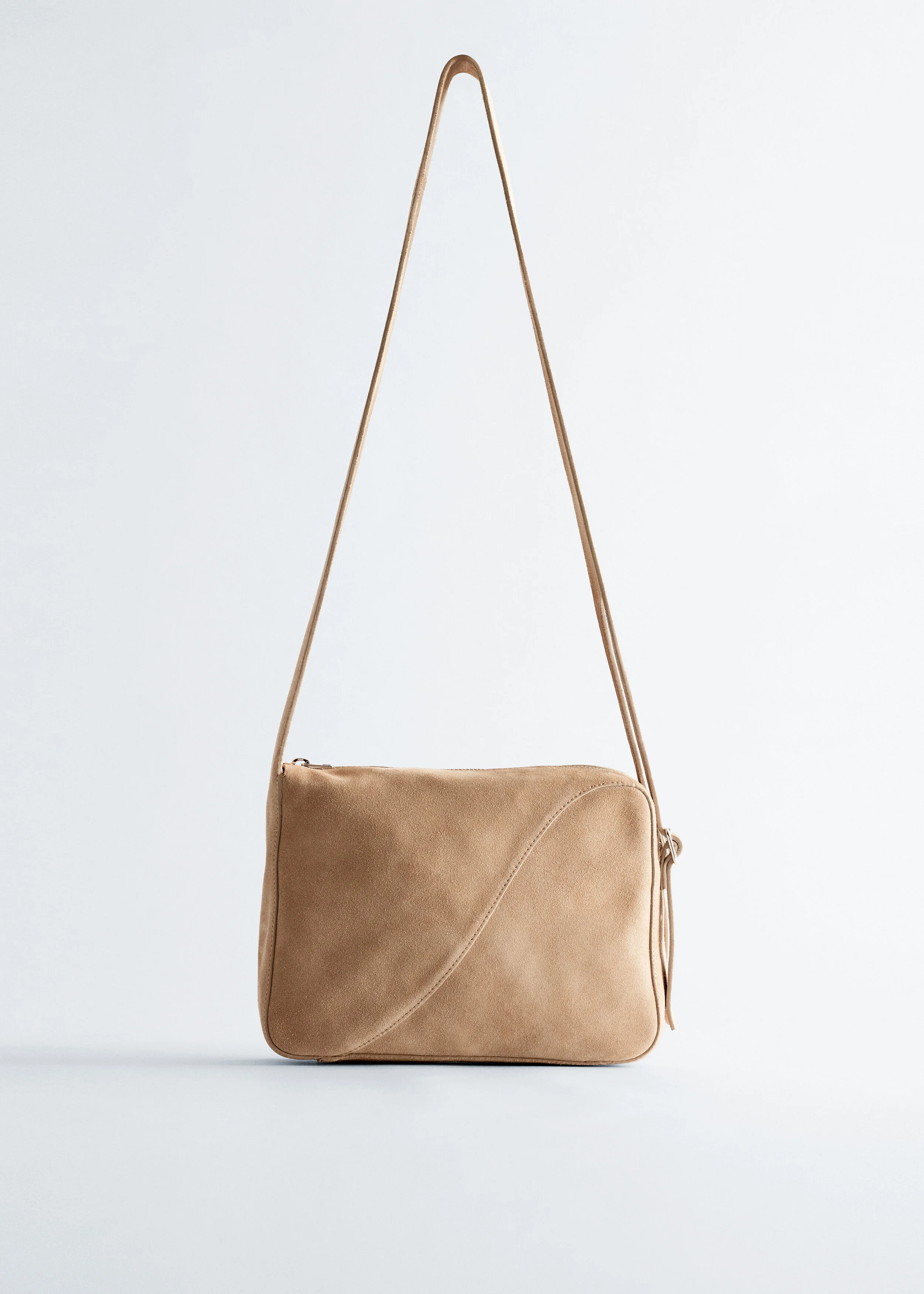Split Suede Shoulder Bag - 1