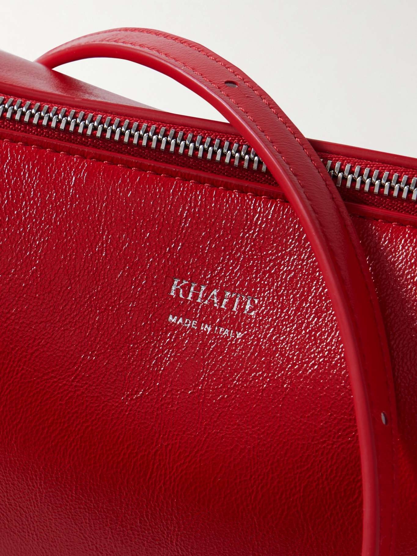Lina medium leather shoulder bag Red - 4