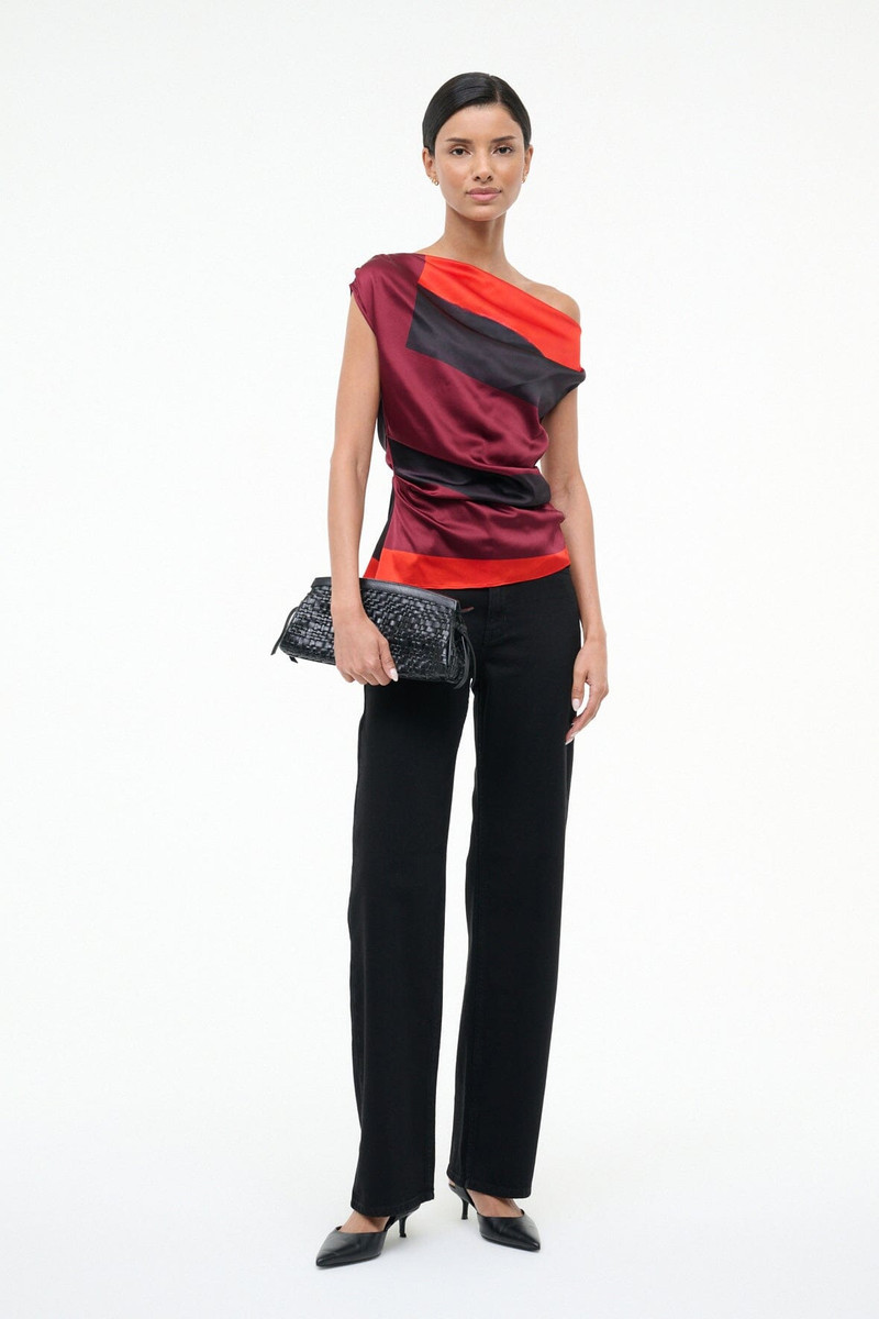 STAUD STAUD PHARE SILK TOP RUBY PRISM outlook