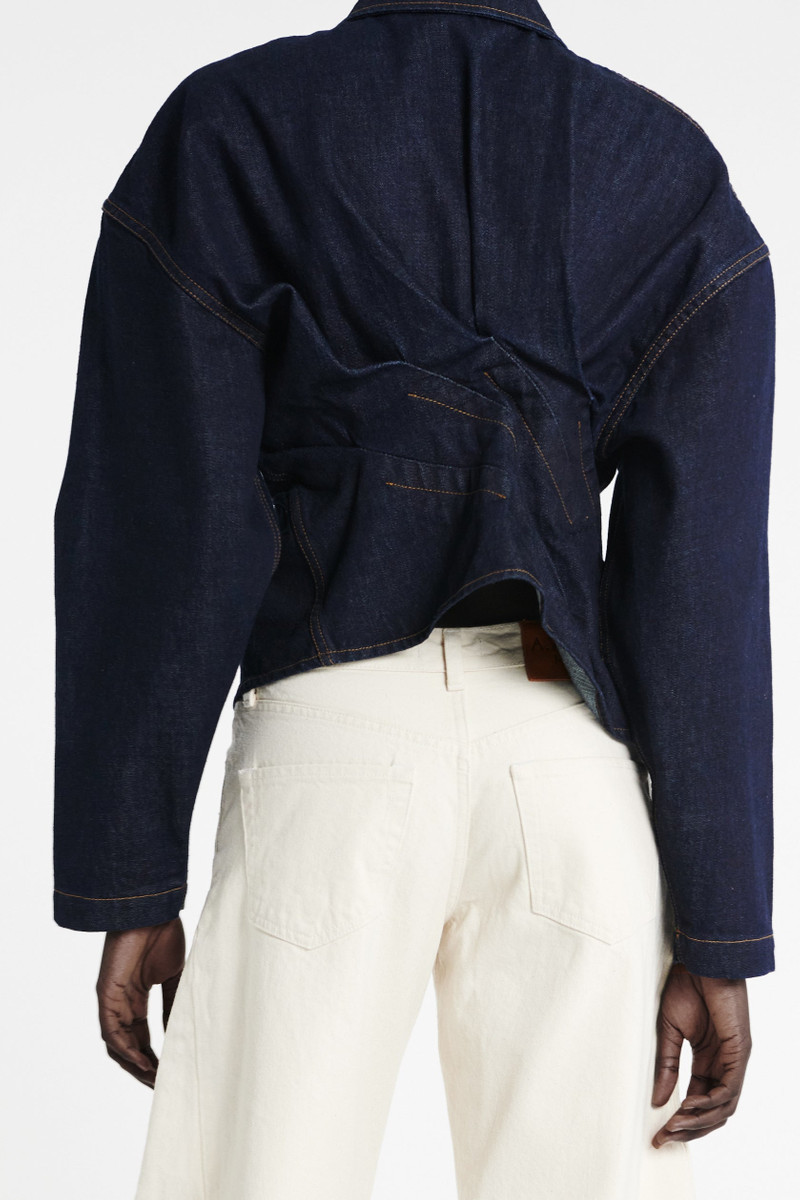 RINSE WASH DENIM SHIRT INDIGO 5
