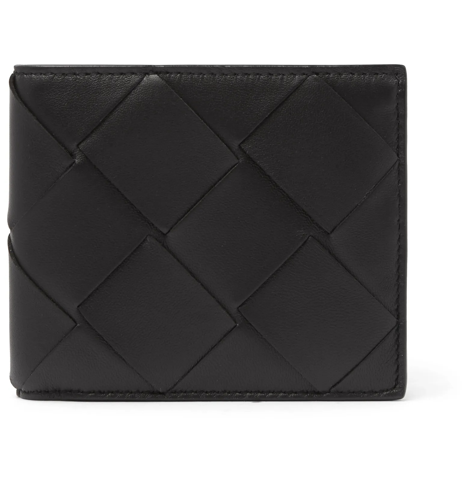 Intrecciato Leather Billfold Wallet - 1