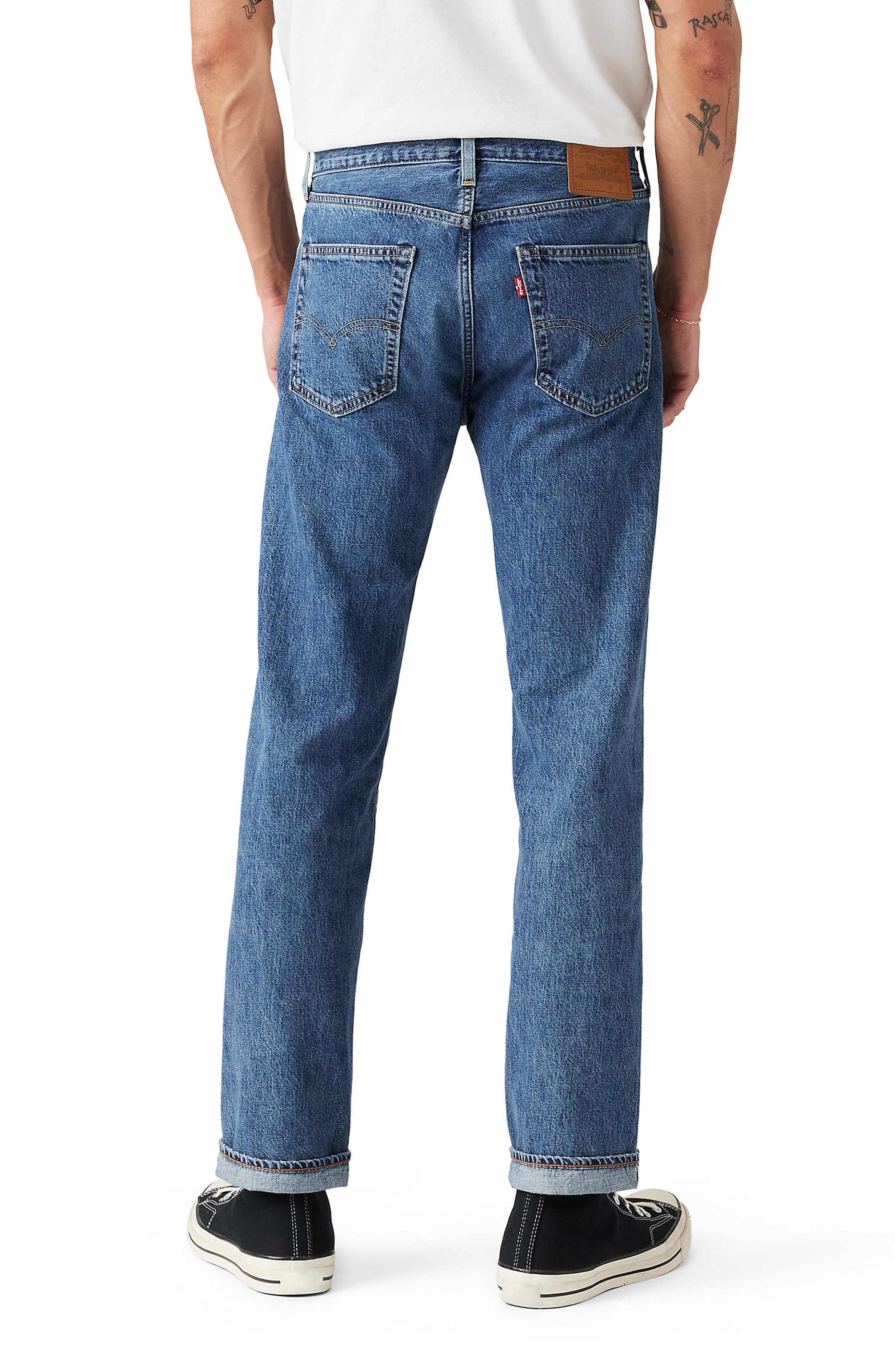 levi's 505™ Relaxed Straight Leg Selvedge Jeans in All My Days Selvedge at Nordstrom - 2