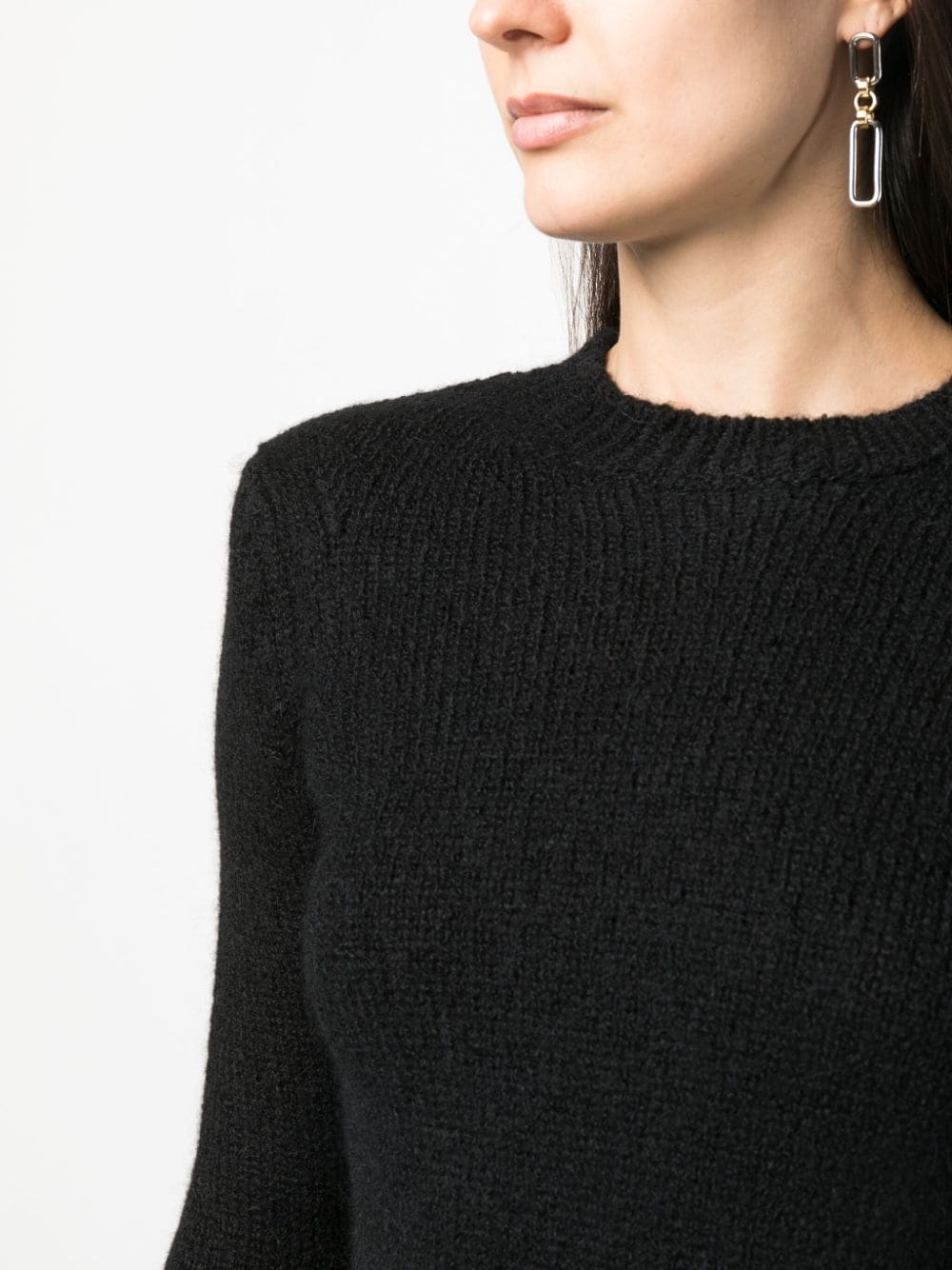 crew-neck ribbed jumper - 5