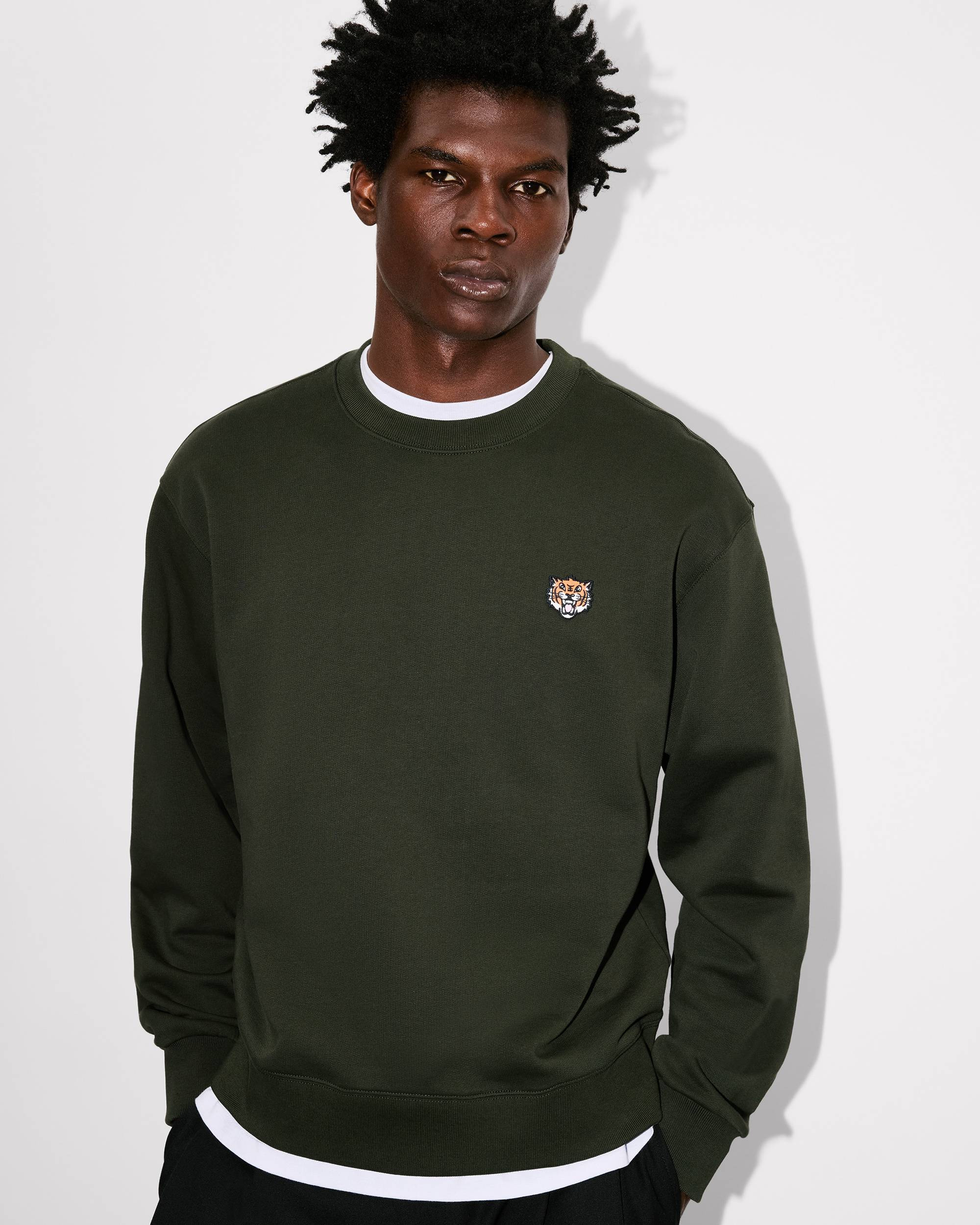 'KENZO Happy Tiger' embroidered sweatshirt in cotton - 8