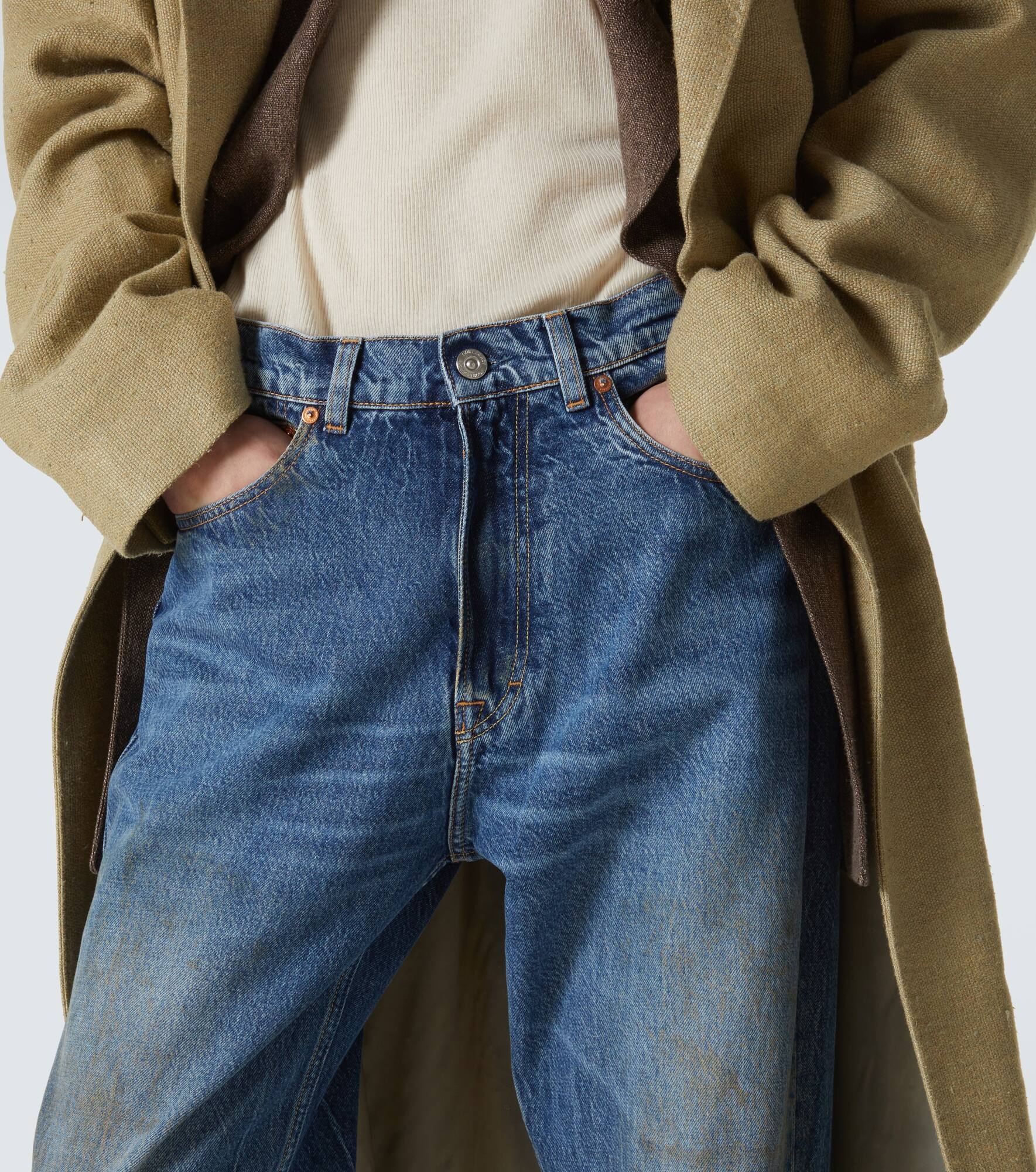 Third Cut distressed wide-leg jeans - 5