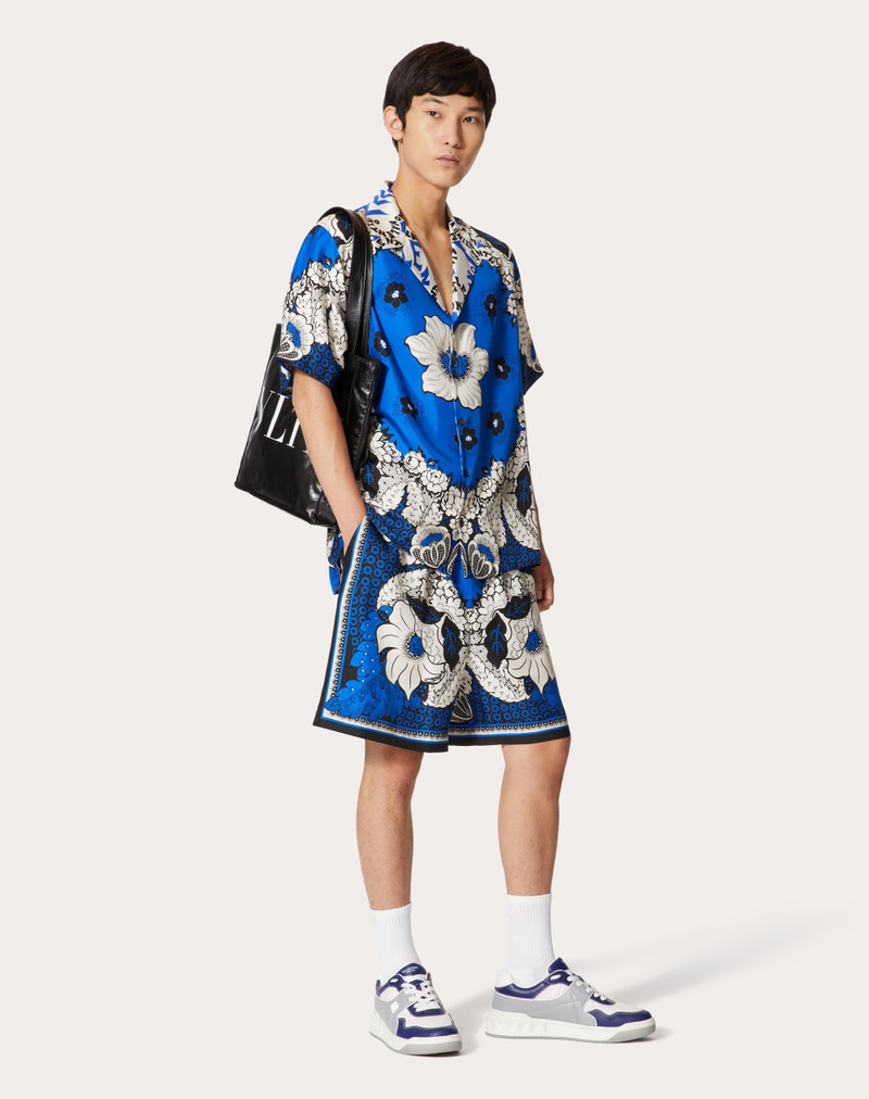 Valentino SILK TWILL BOWLING SHIRT WITH VALENTINO BANDANA FLOWER PRINT outlook