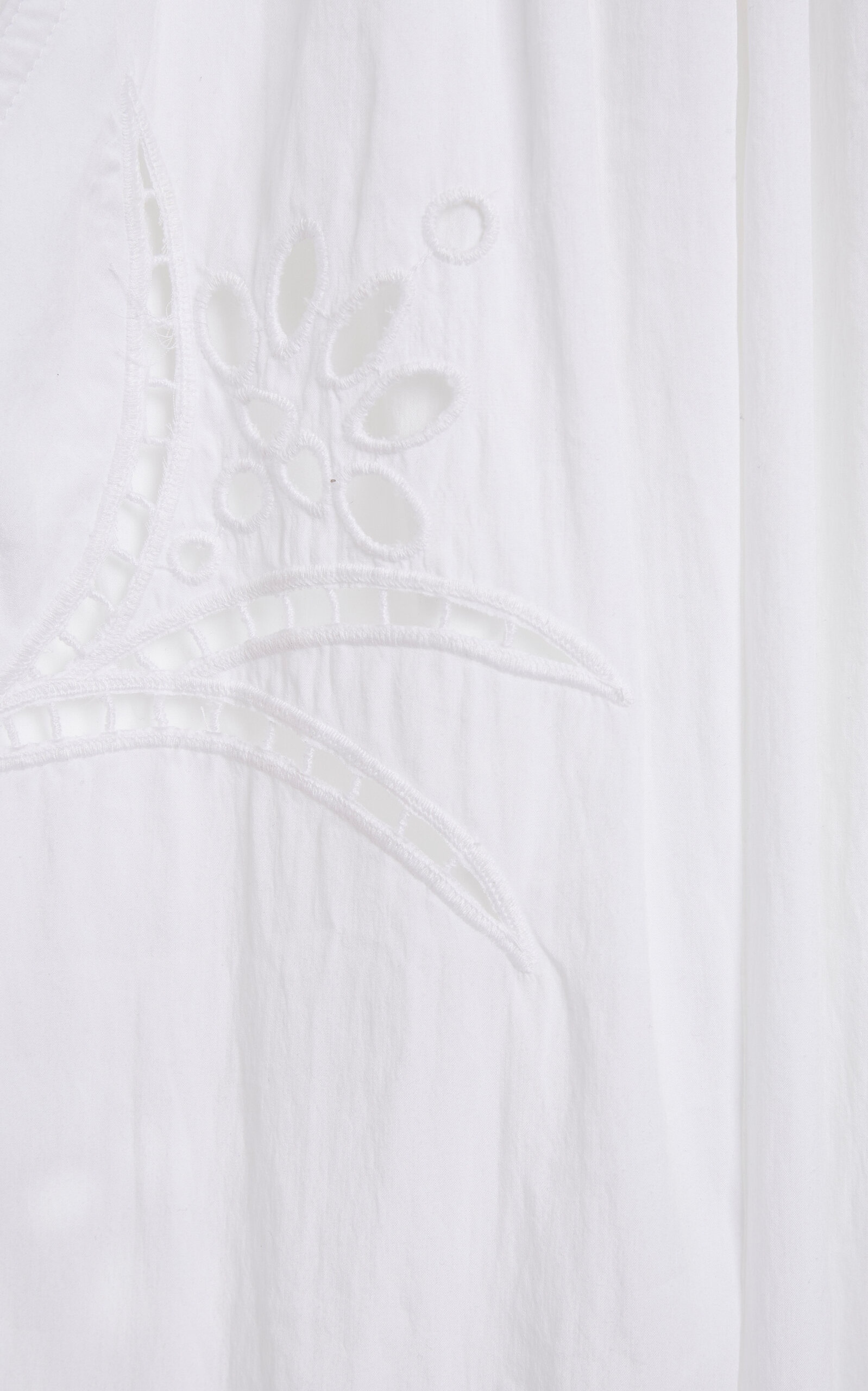 Hectorina Eyelet-Embroidered Poplin Wide-Leg Pants white - 6