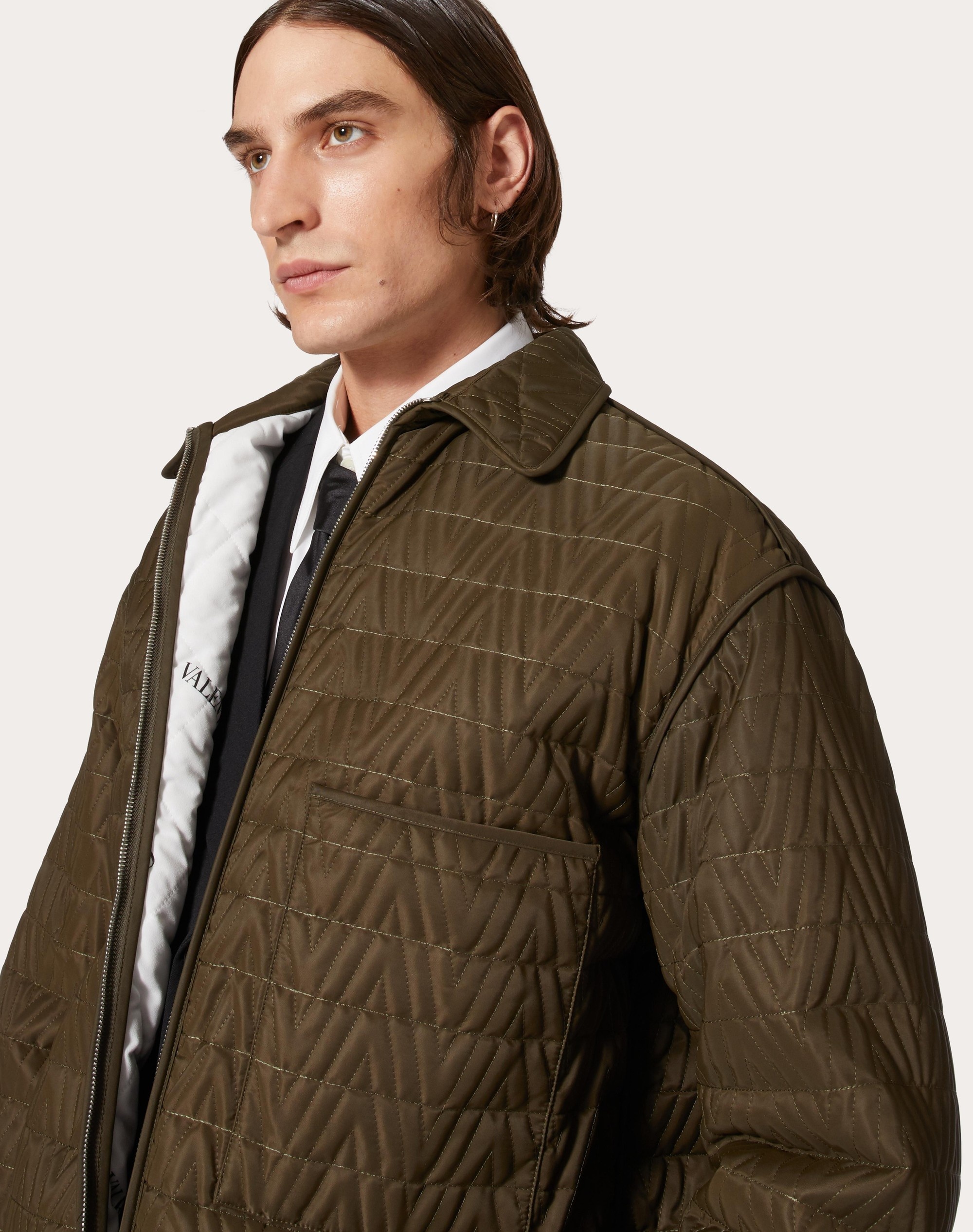 QUILTED NYLON OVERSHIRT - 5