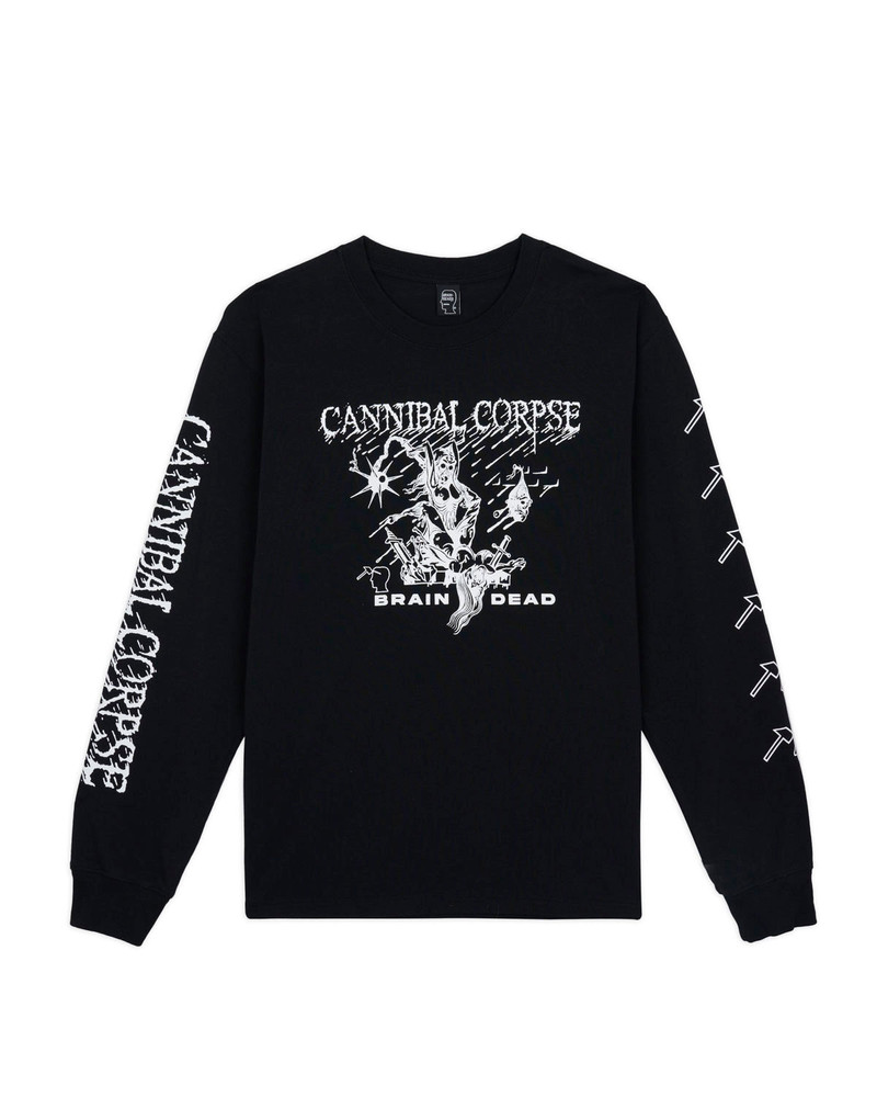 Brain Dead x Cannibal Corpse Mutilation Long Sleeve - Black 1