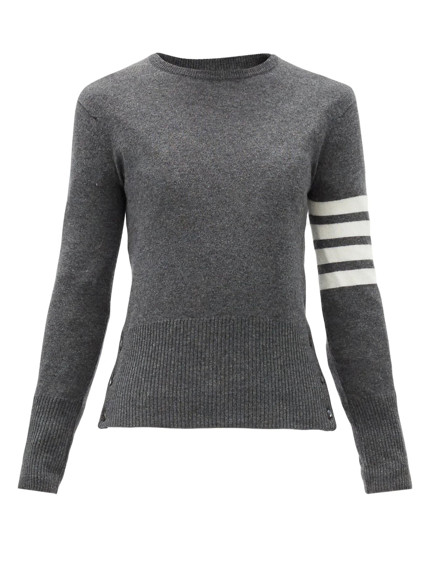 Four bar-intarsia cashmere sweater - 1