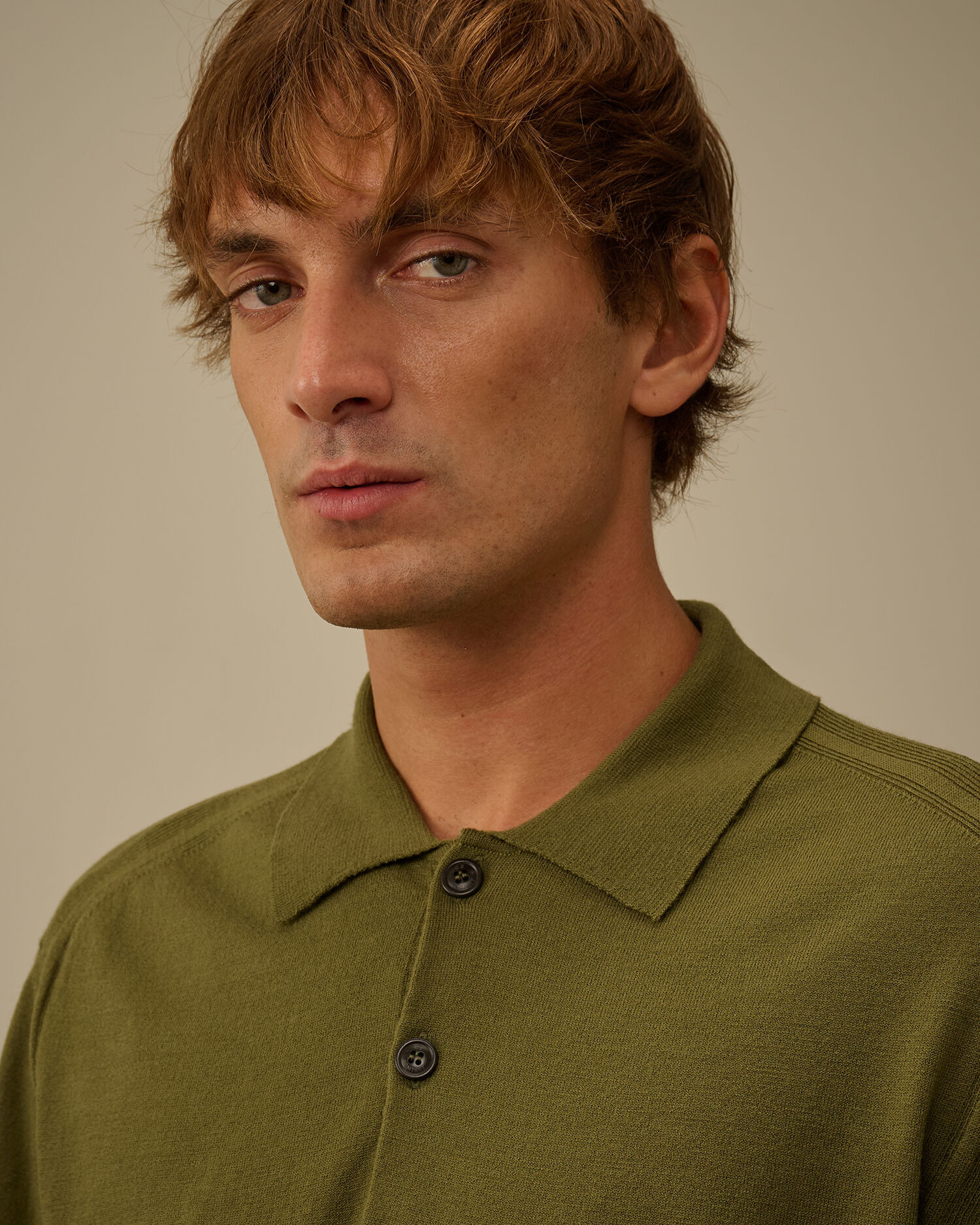 Extrafine Merino Wool Polo Sweater - 6