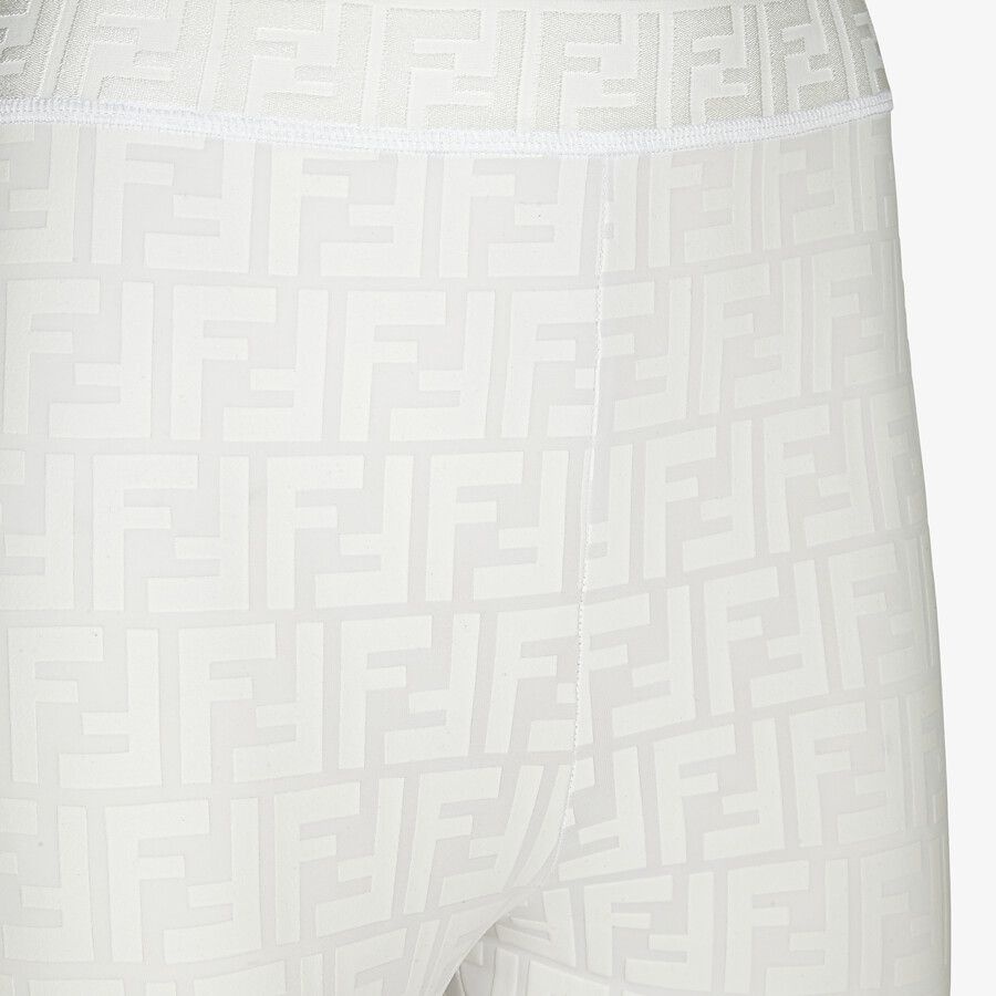 White tech fabric leggings - 4