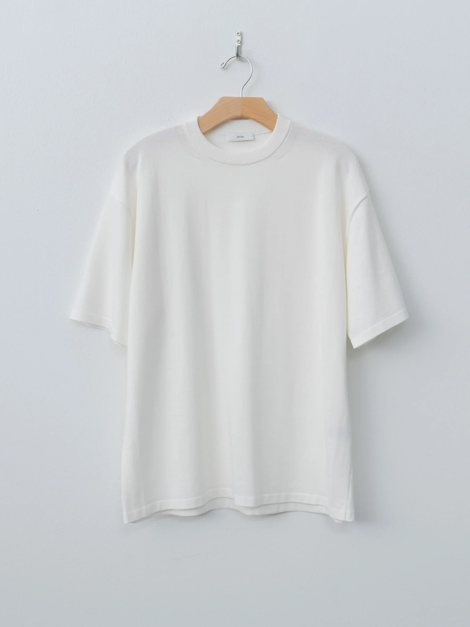 Fresca Knit Half Sleeve Crewneck Sweater - White - 1