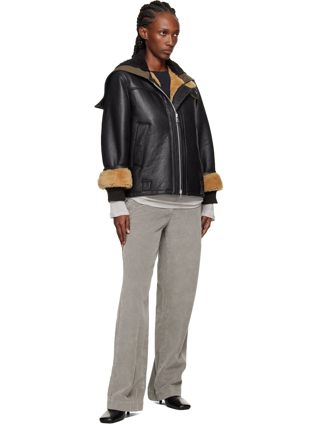 Black Blizzard Leather Jacket - 4