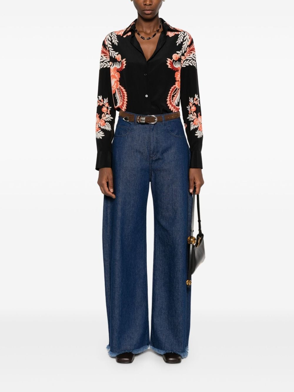 floral-print shirt - 2