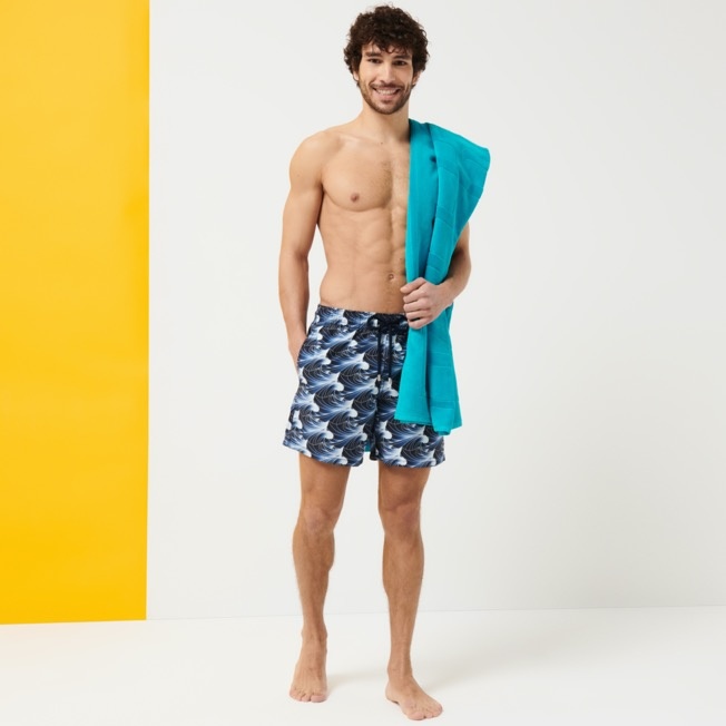 Men Swim Trunks Waves - 7