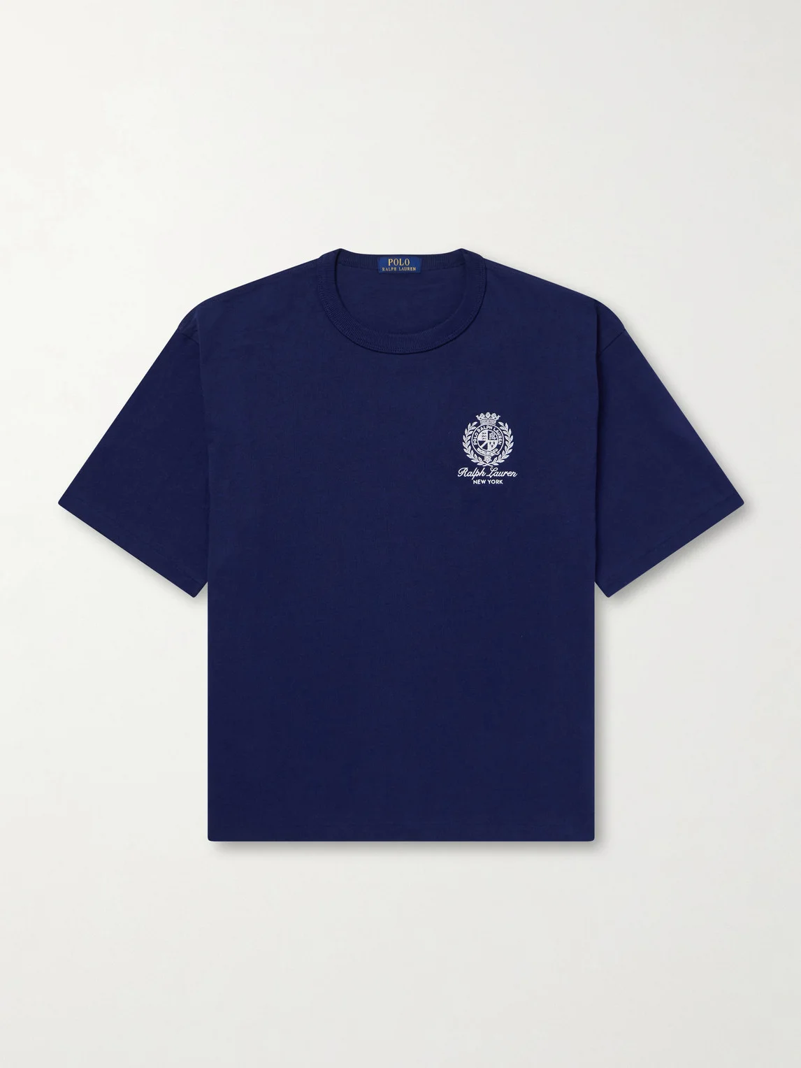 Logo-Embroidered Cotton-Jersey T-Shirt - 1