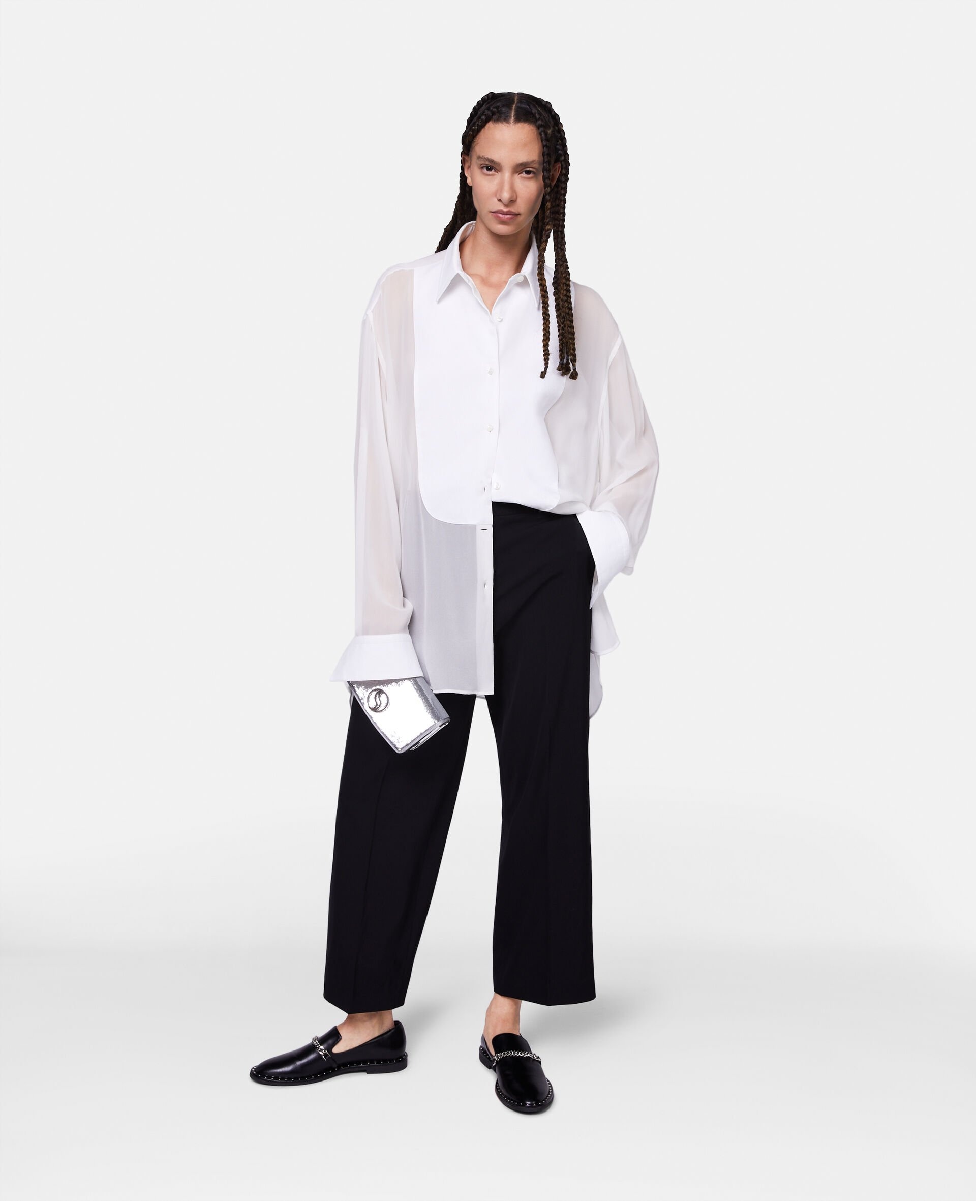 【送料&関税込】Stella McCartney Cropped Tailored Trousers Stella McCartney Wool Cropped Tailored Trousers | REVERSIBLE