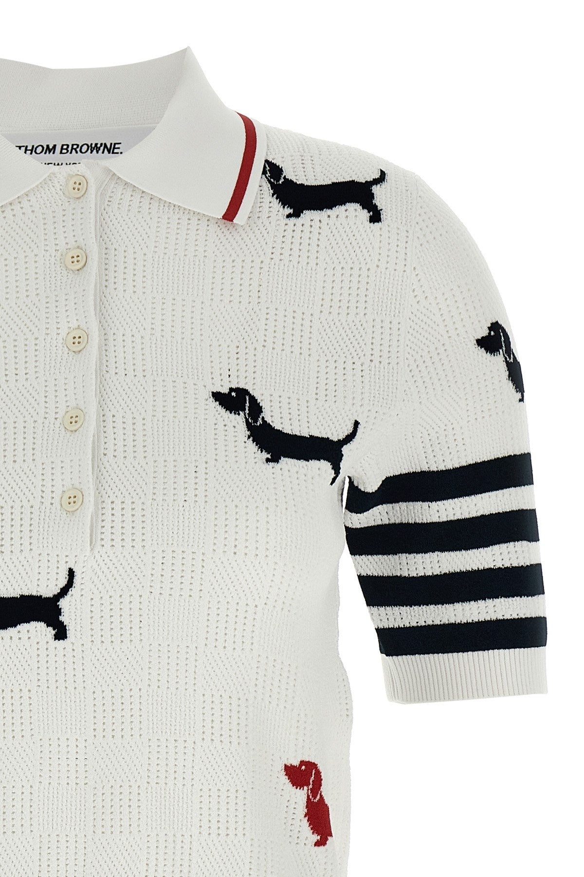 Thom Browne Women 'Hector' Polo Shirt - 3