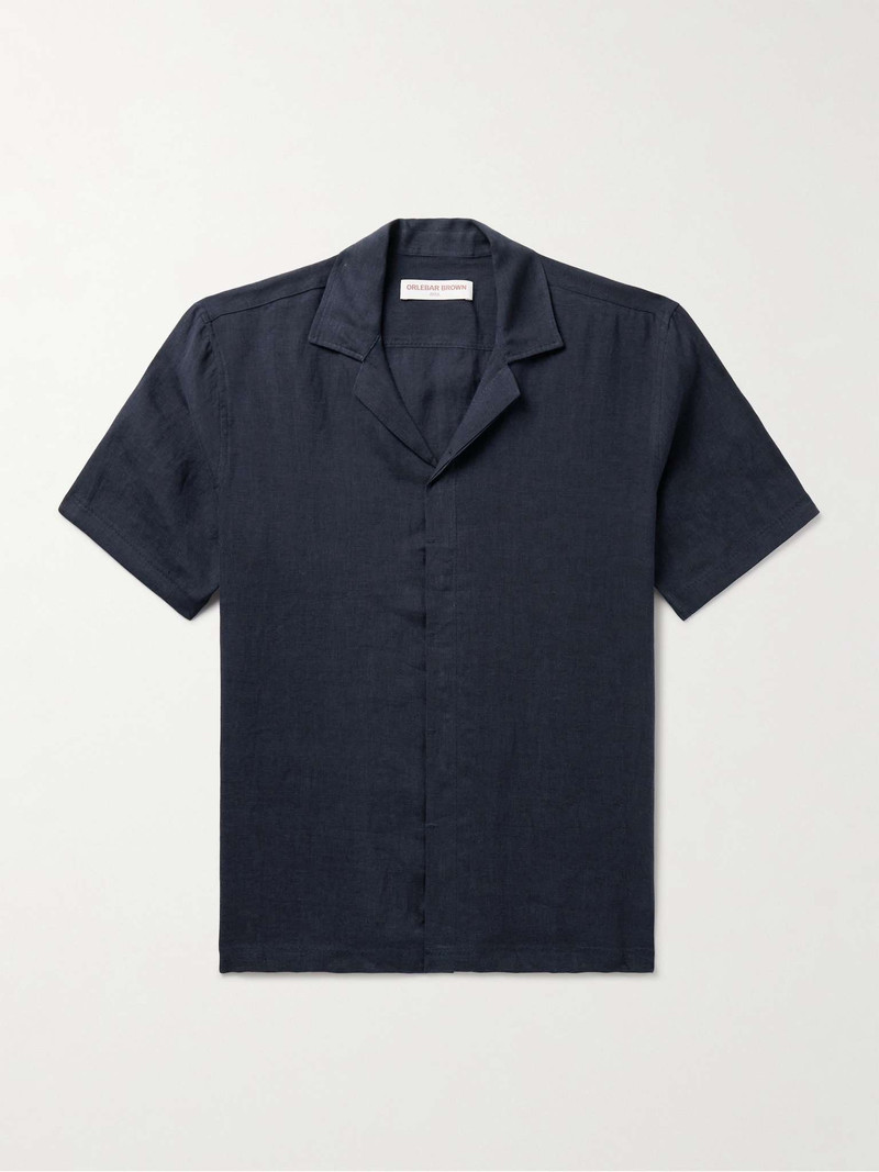 Maitan Camp-Collar Linen Shirt 1