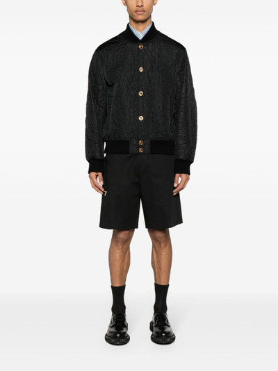 VERSACE Barocco-quilted bomber jacket outlook