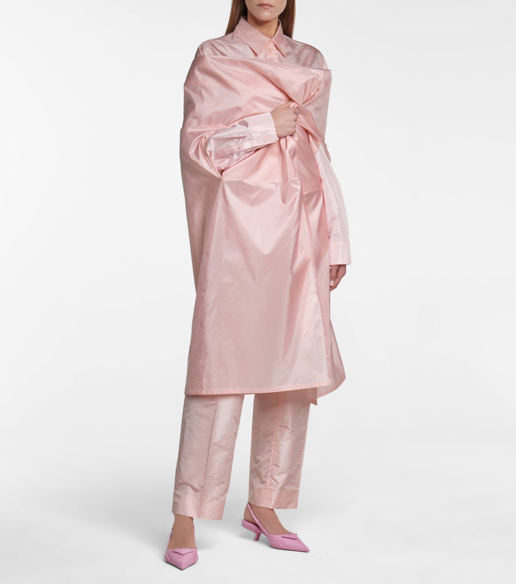 Silk taffeta cape - 2