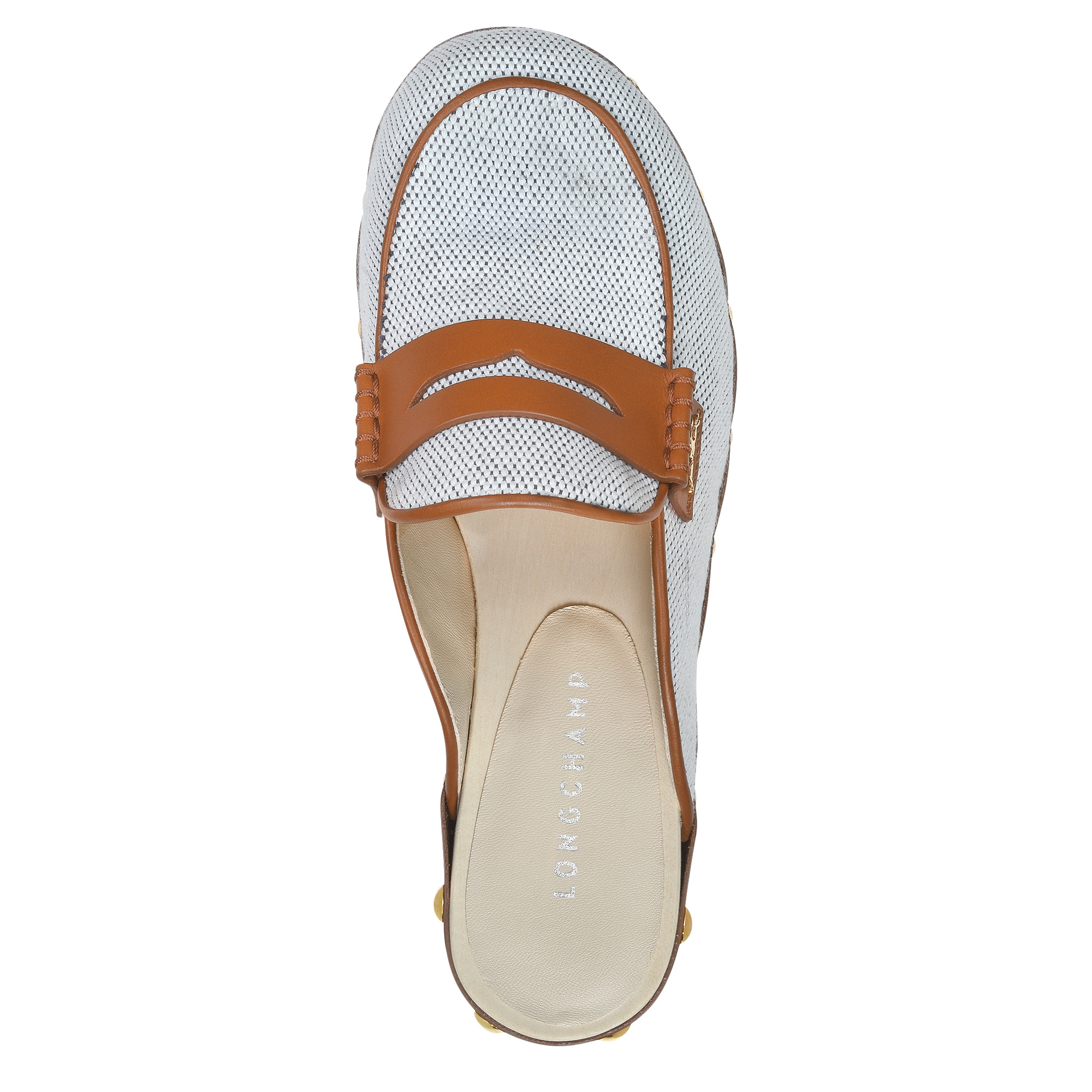 La Cigale Clogs Cognac - Canvas - 4