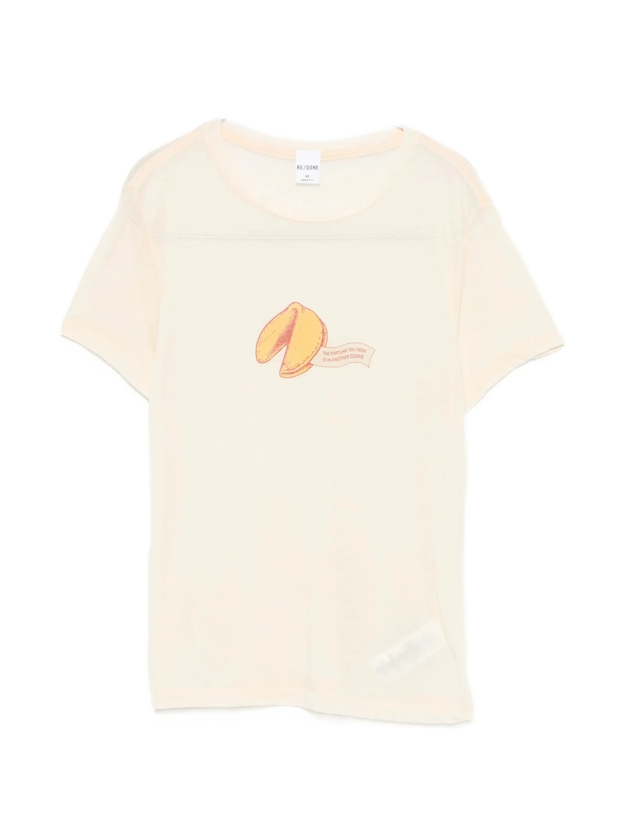 Re/done Fortune Cookie-print T-shirt - 1