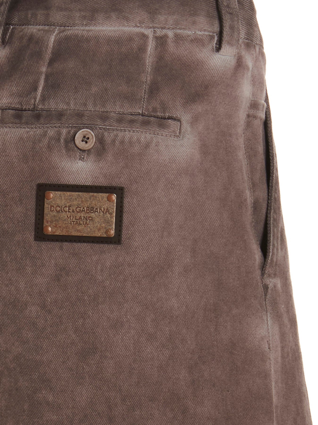 Logo plaque denim bermuda shorts - 4
