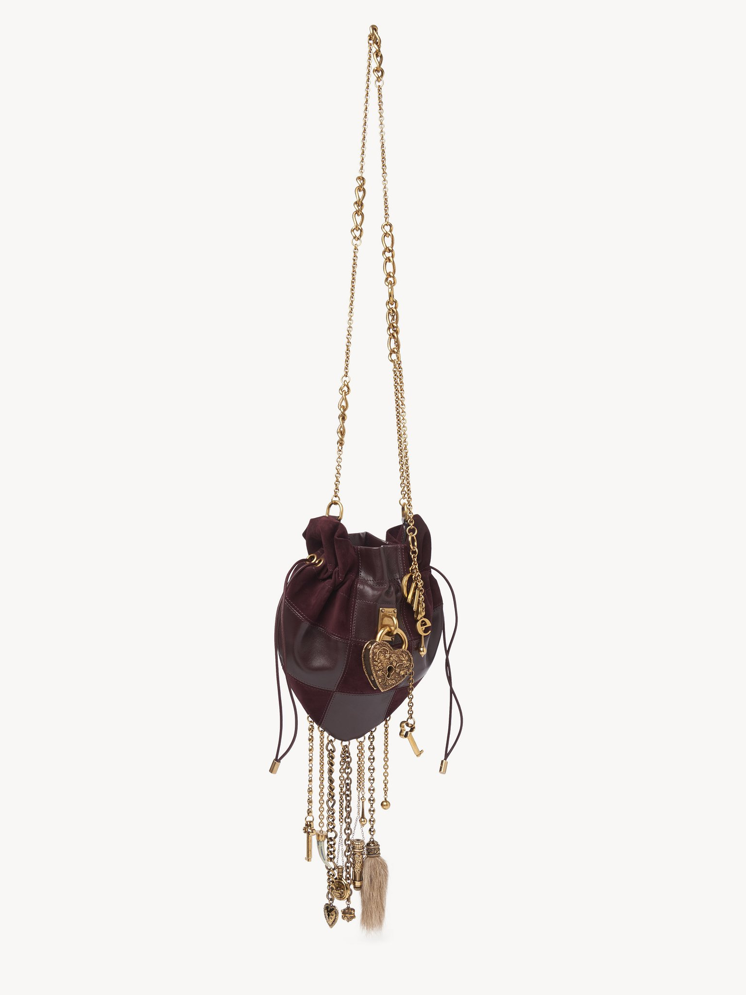 CHÂTEAU TREASURES CROSSBODY BAG IN GRAINED & SUEDE LEATHER - 3