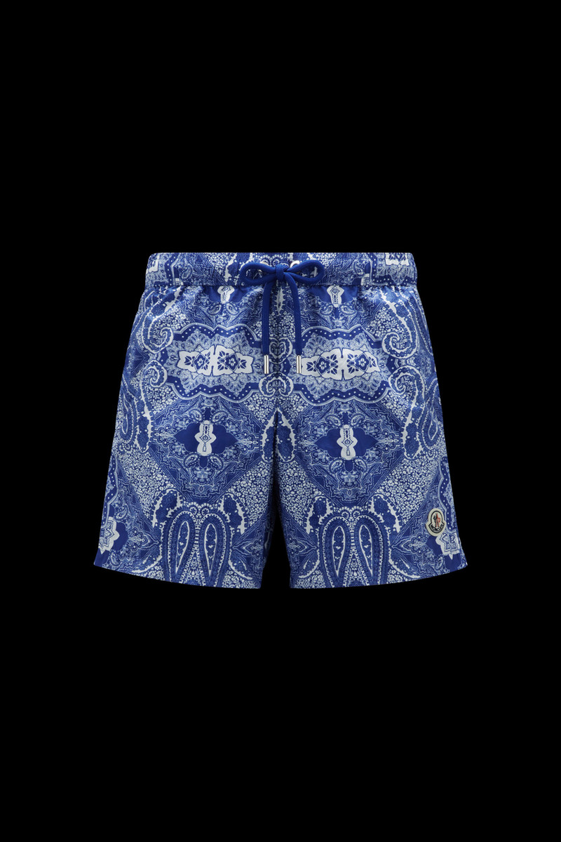 Moncler Bandana Print Swim Shorts outlook