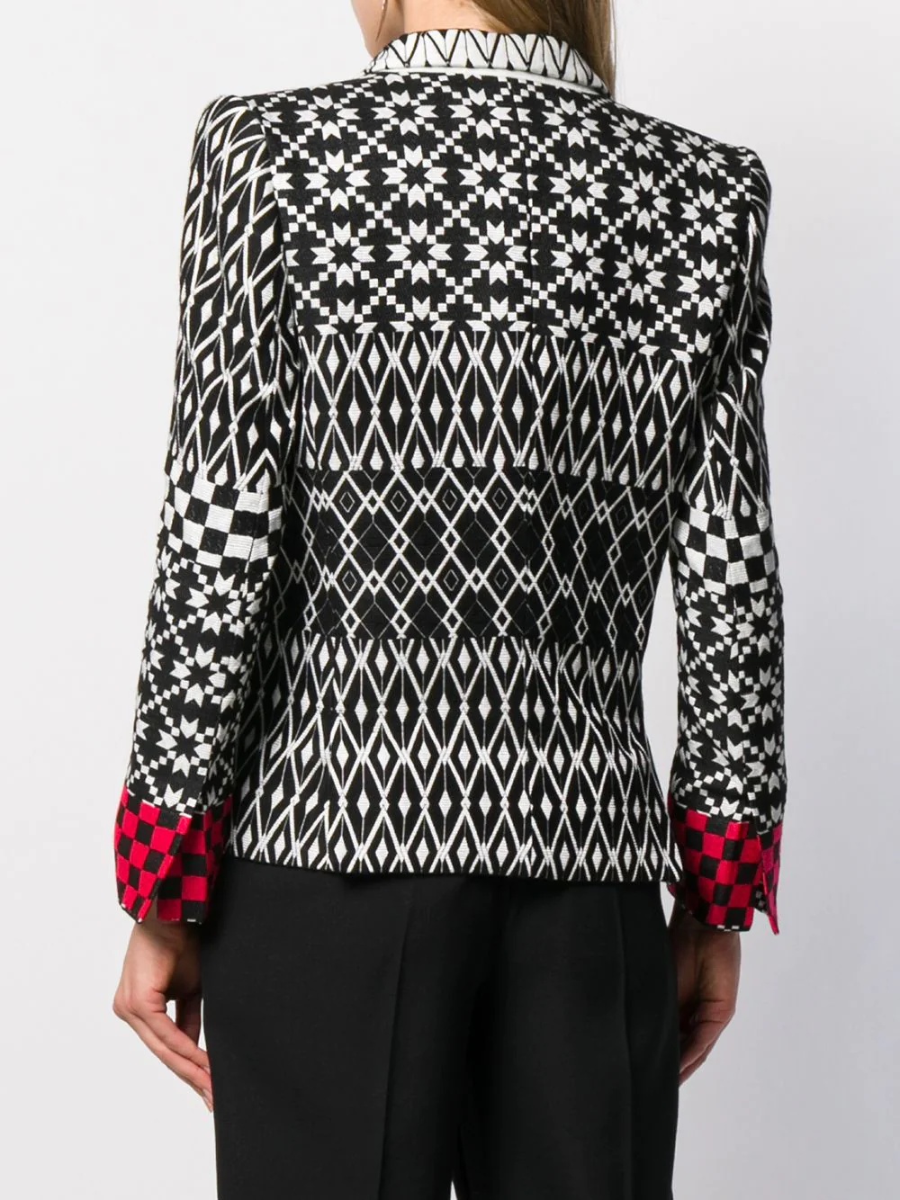 pattern mix blazer - 4
