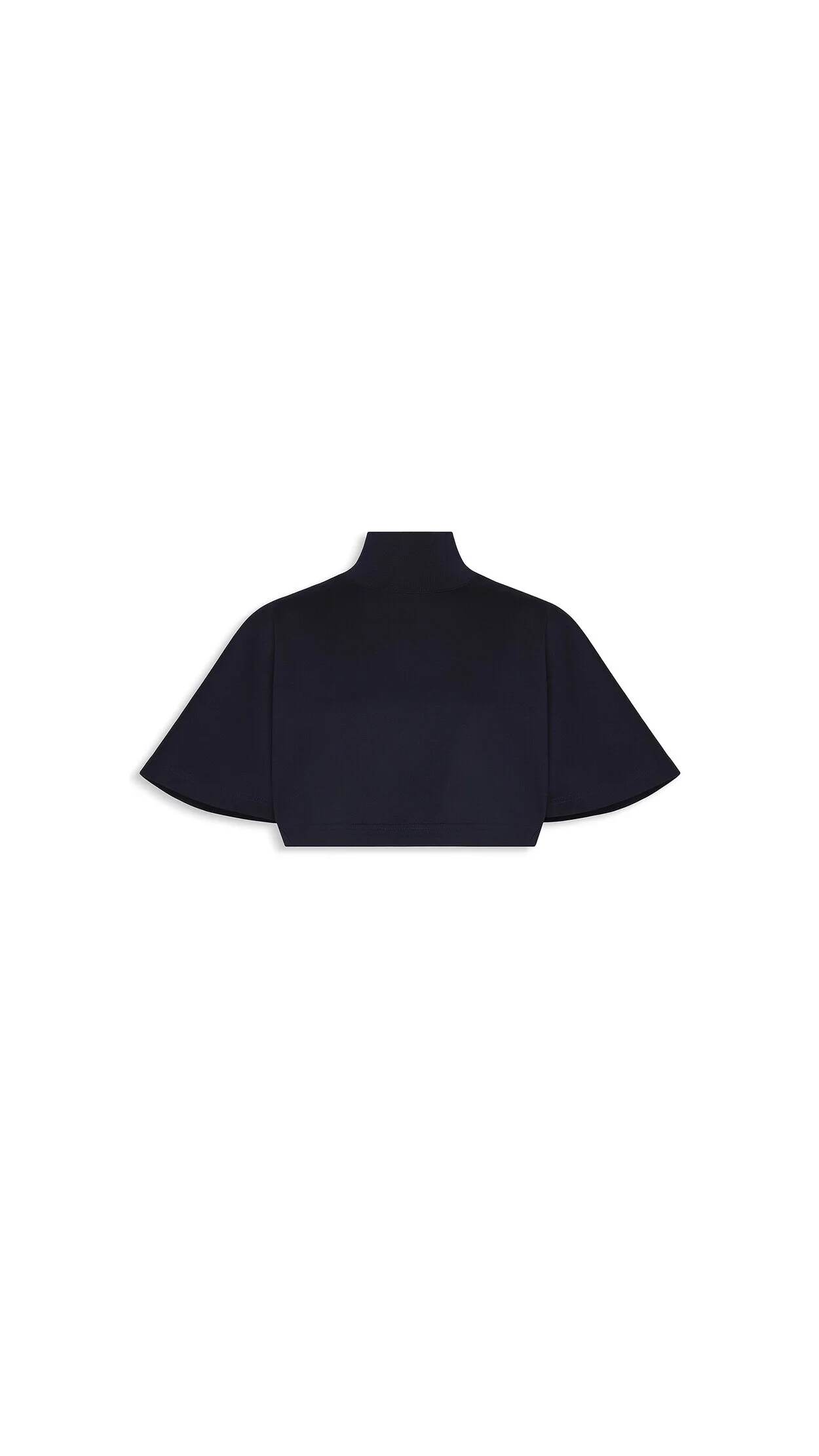 CROPPED COTTON JERSEY T-SHIRT - 1