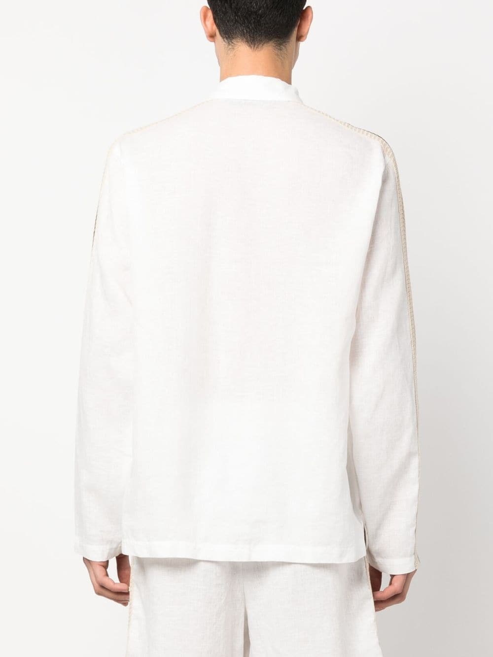 PA Monogram-print linen shirt - 4