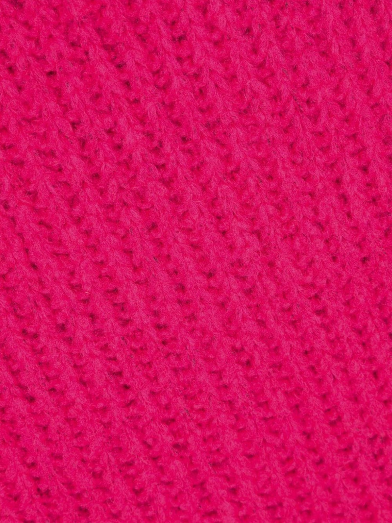 waffle-knit fringed scarf 3