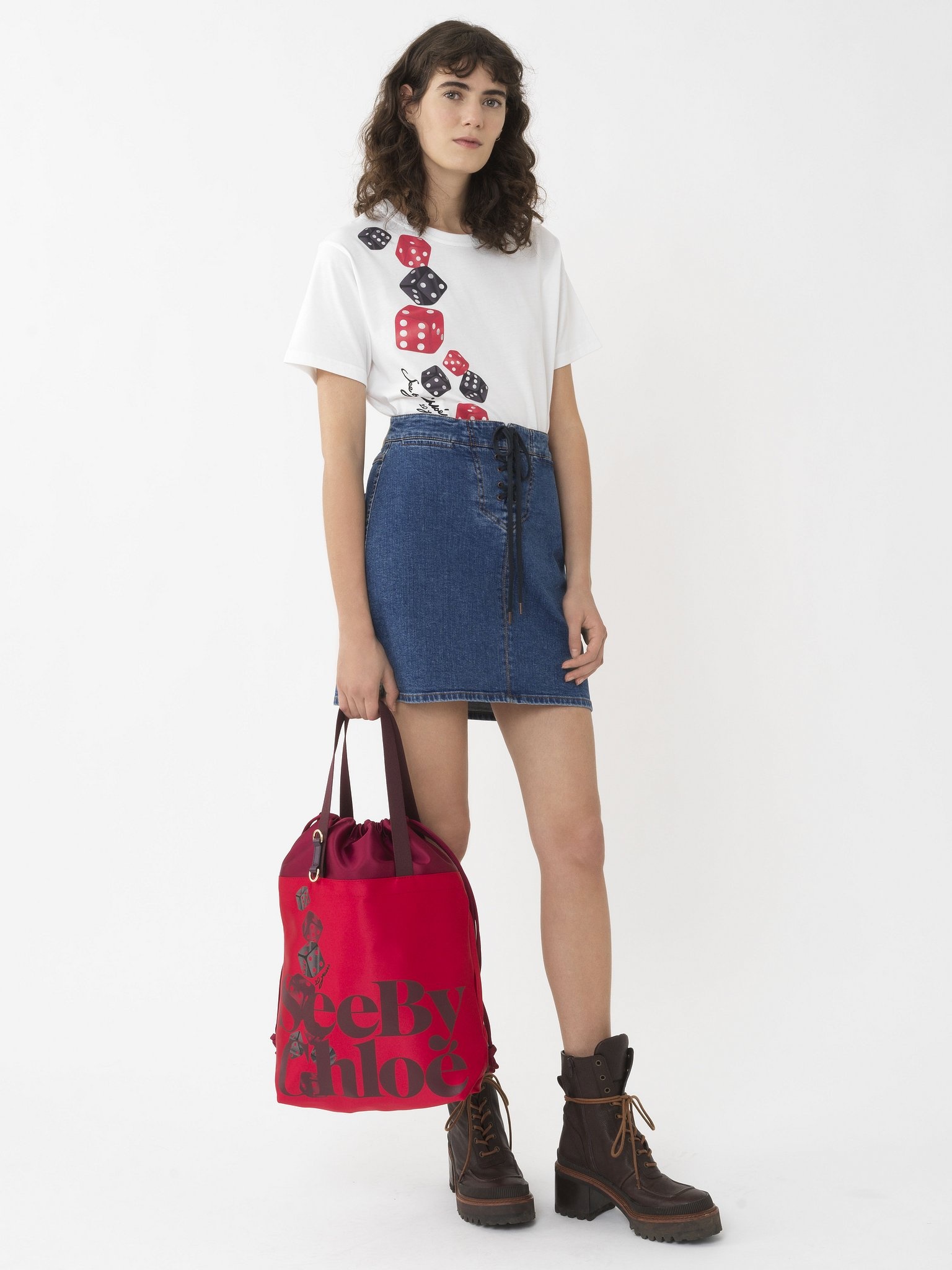 DICE PRINT TOTE BAG - 4
