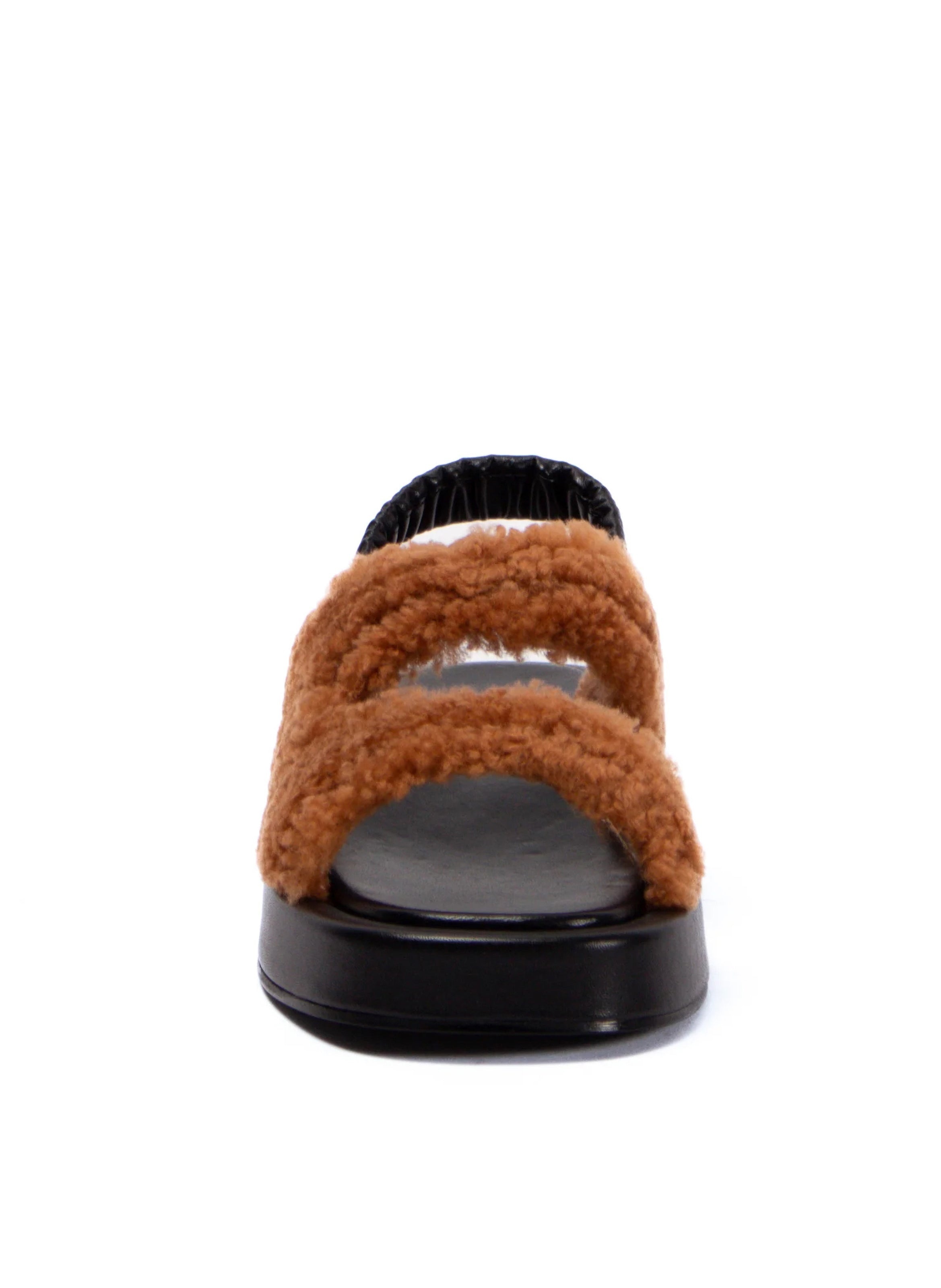 Gemini Shearling Slingback Teddy Caramel - 5