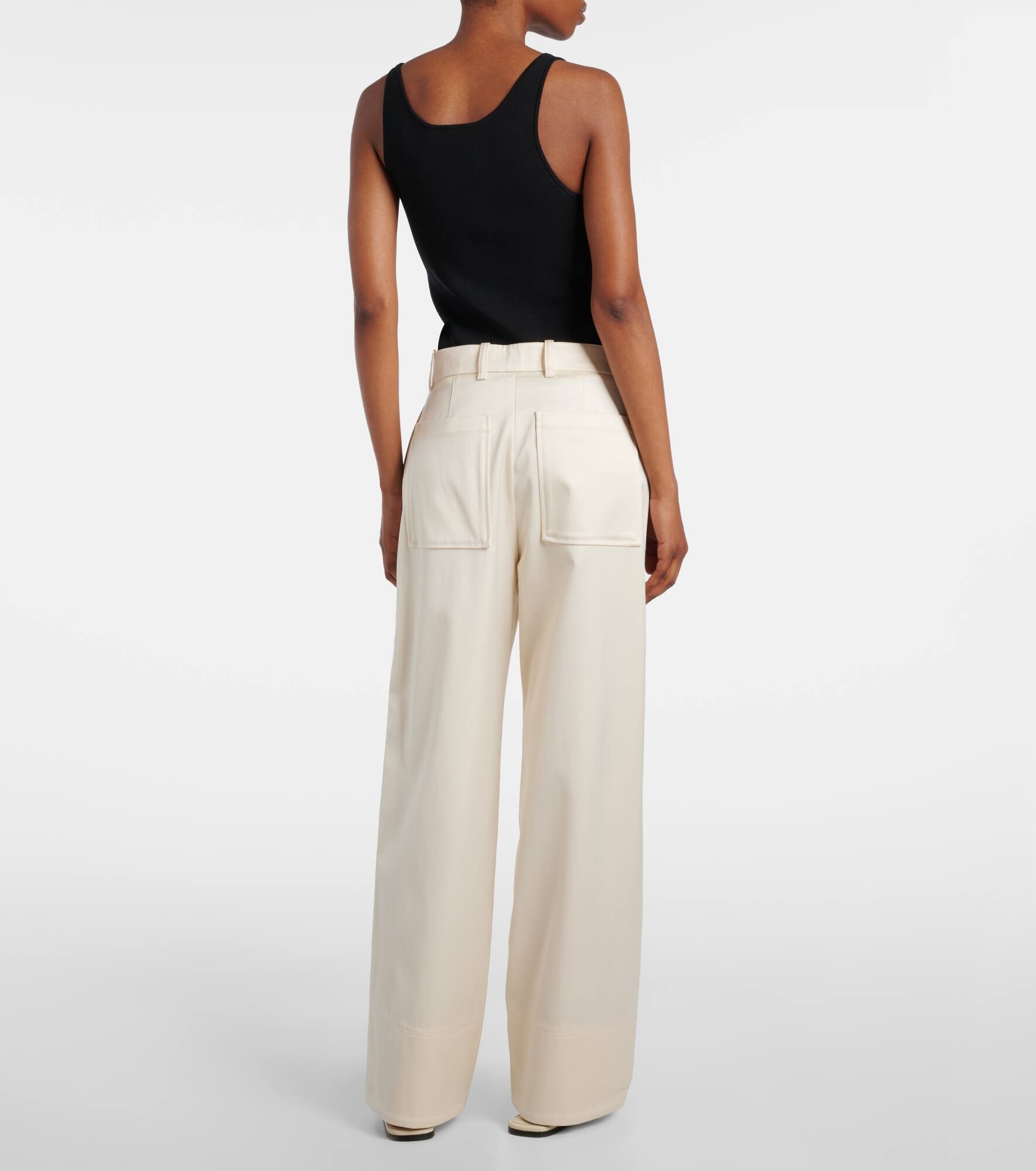 High-rise wide-leg pants - 3