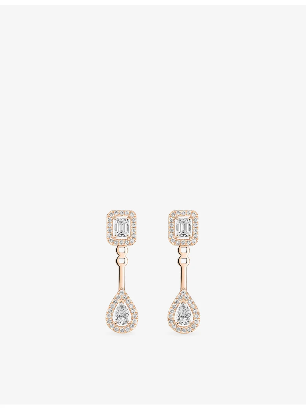 My Twin Toi & Moi 18ct pink-gold and diamond earrings - 1