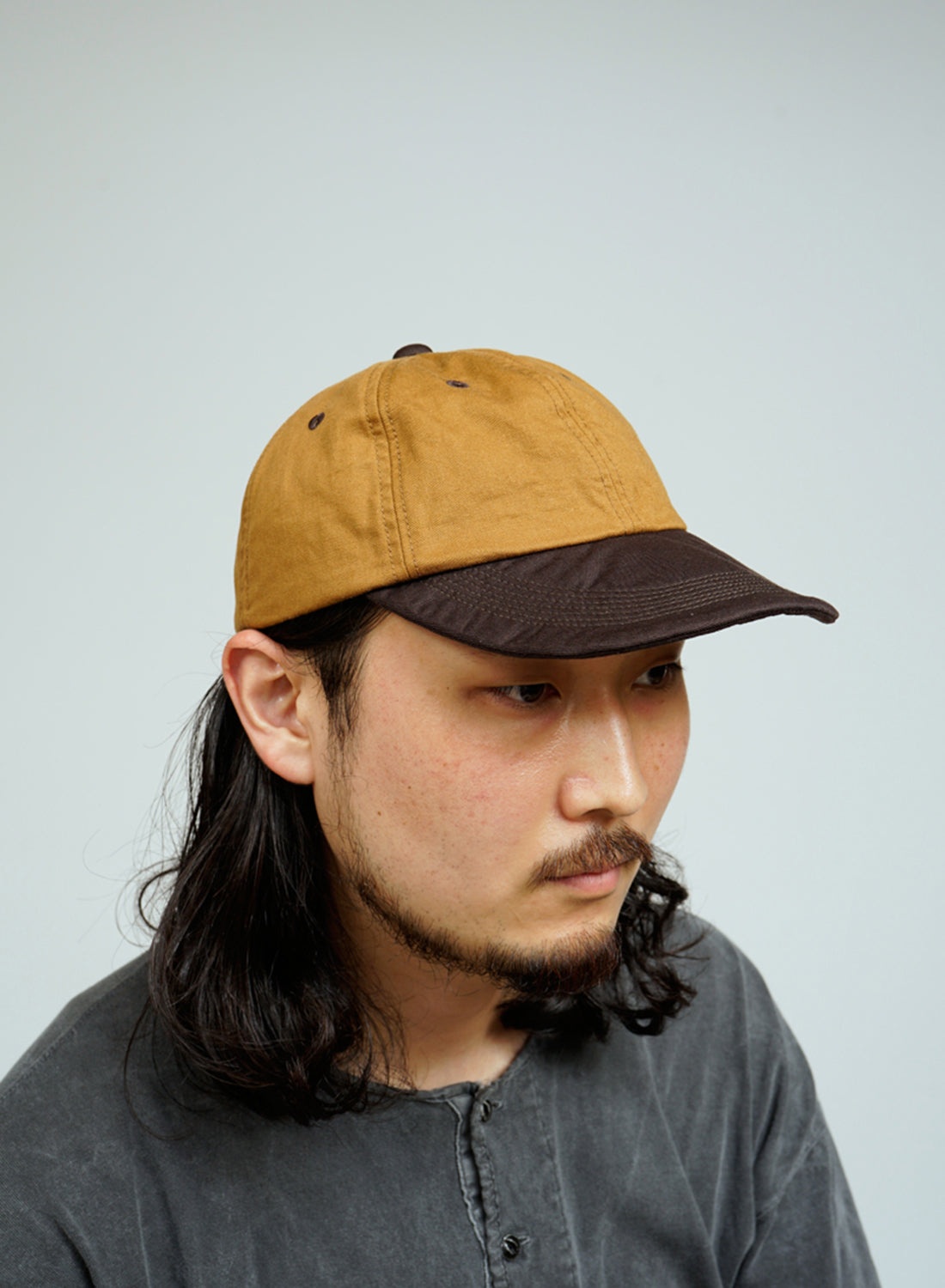 Baseball Cap Cotton Twill in Brown - 2