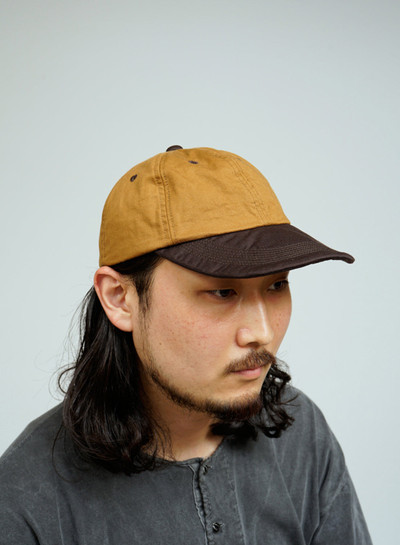 Nigel Cabourn Baseball Cap Cotton Twill in Brown outlook