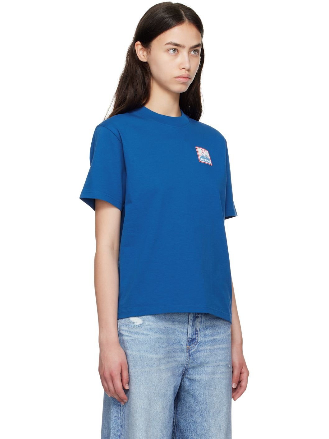 Blue Mount Fuji Rubber Patch T-shirt - 2